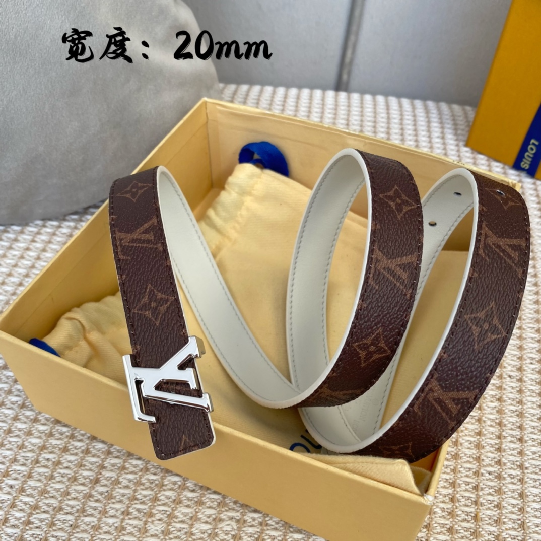 Louis Vuitton Female Basic Belt Cow Leather S-m