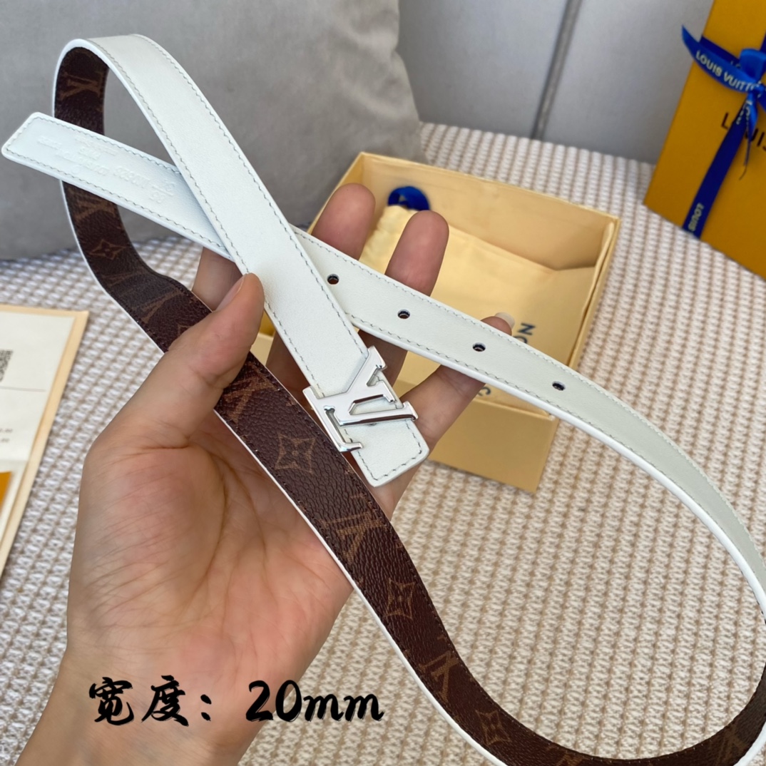 Louis Vuitton Female Basic Belt Cow Leather S-m