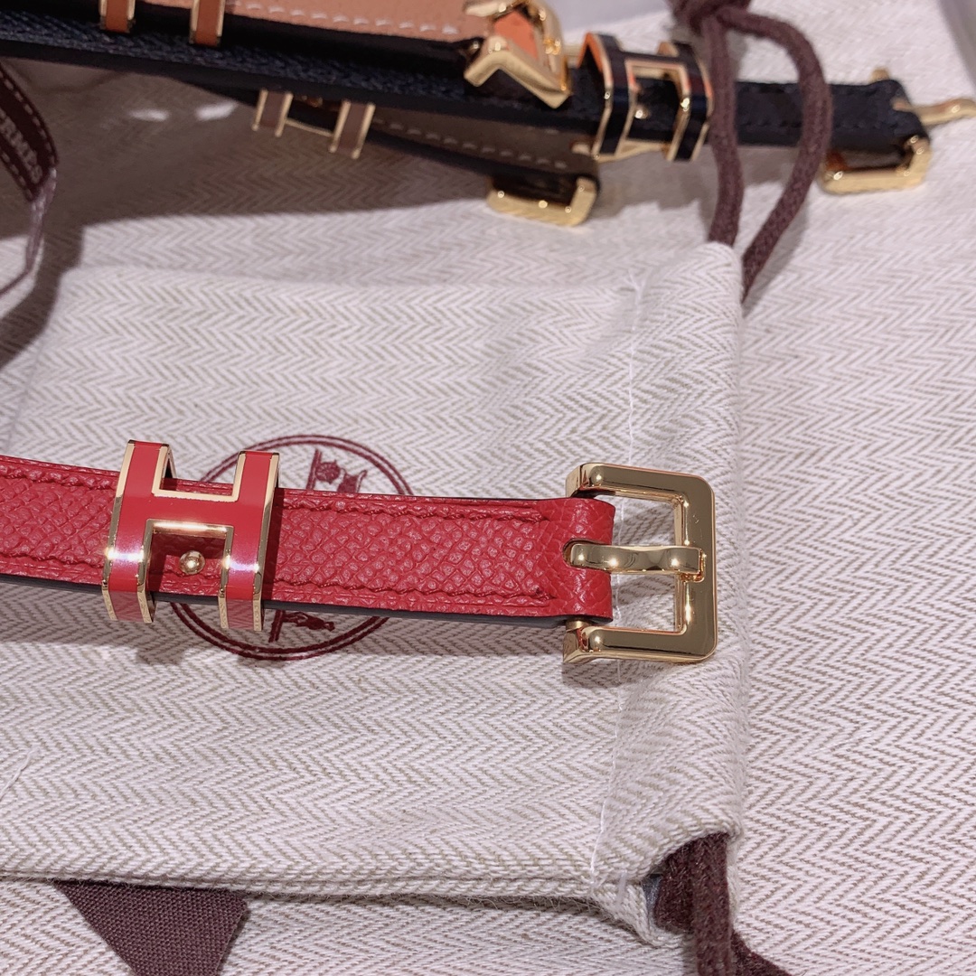 Hermès Female Leather Belt Cow Leather S-m