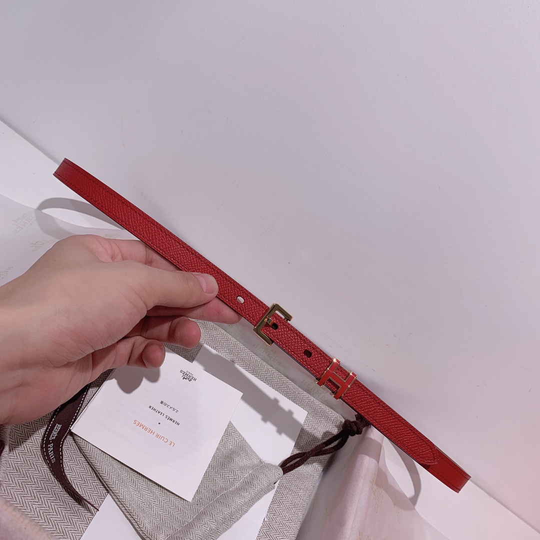 Hermès Female Leather Belt Cow Leather S-m