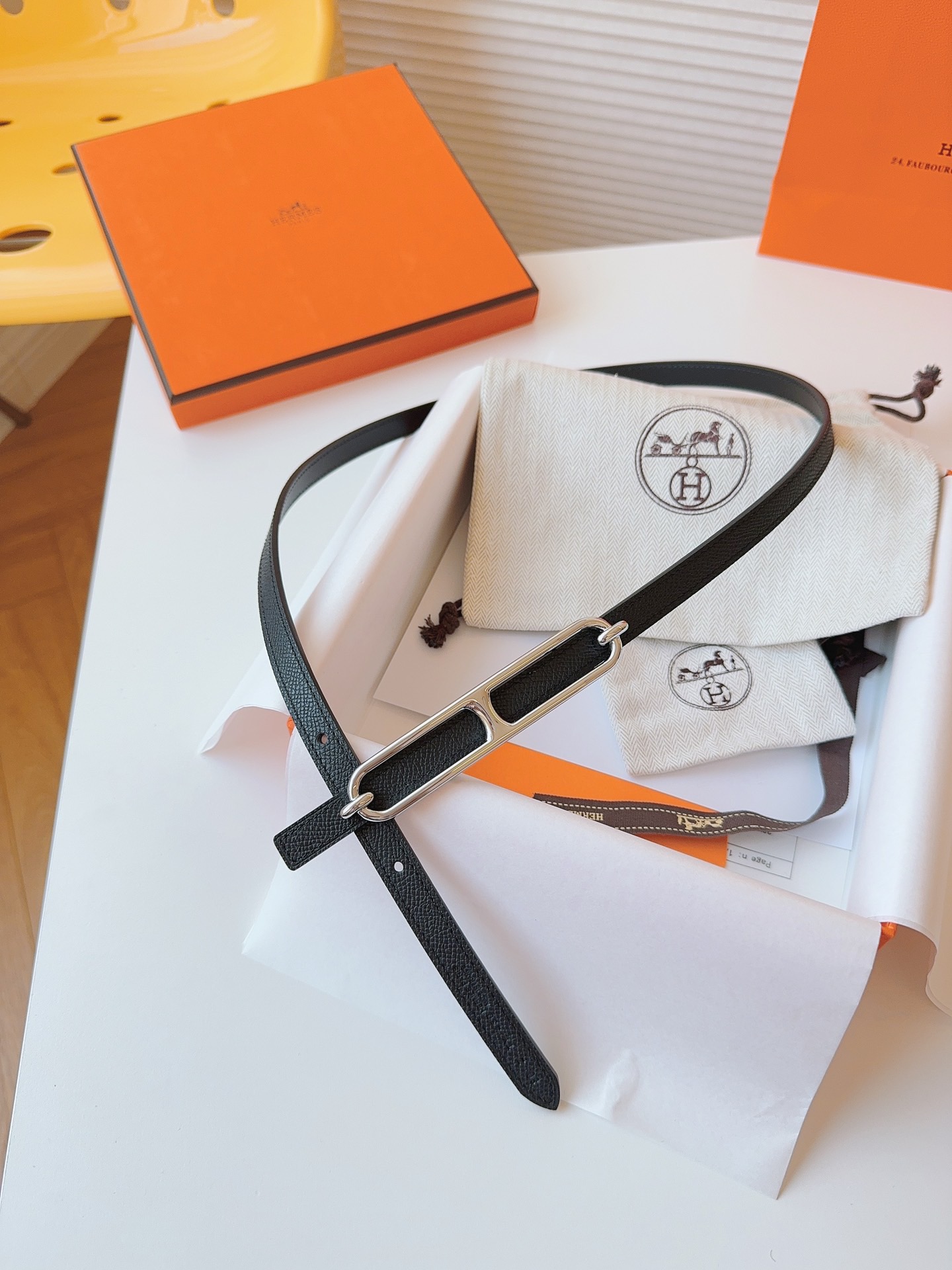 Hermès Female Basic Belt Cow Leather S-m