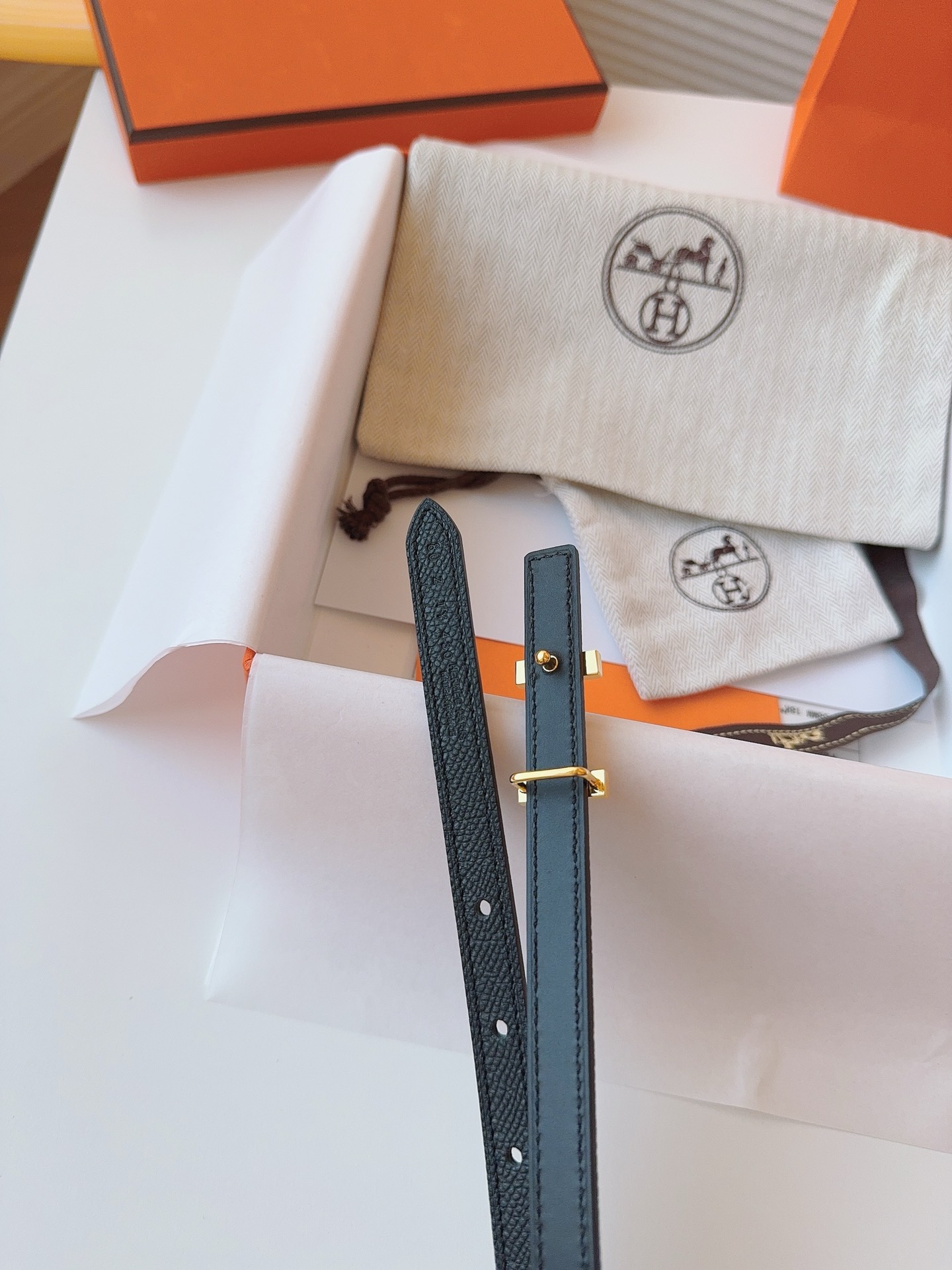 Hermès Female Leather Belt Cow Leather S-m