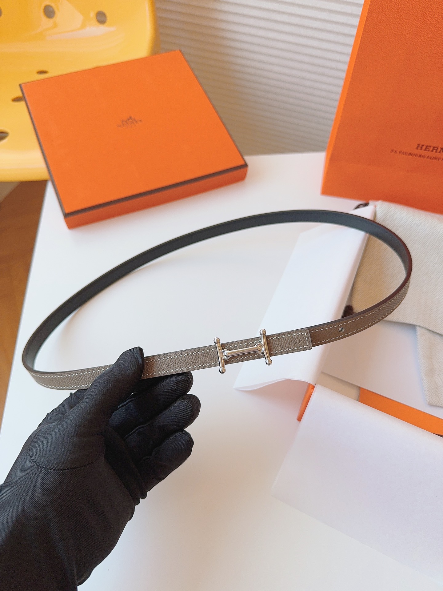 Hermès Female Basic Belt Cow Leather S-m