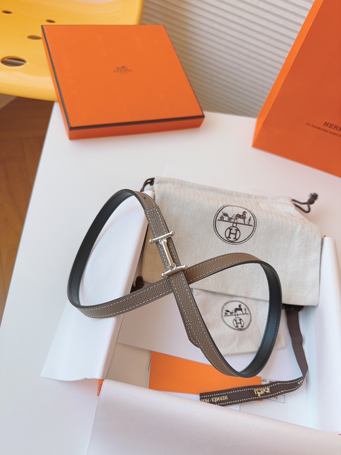 Hermès Female Basic Belt Cow Leather S-m