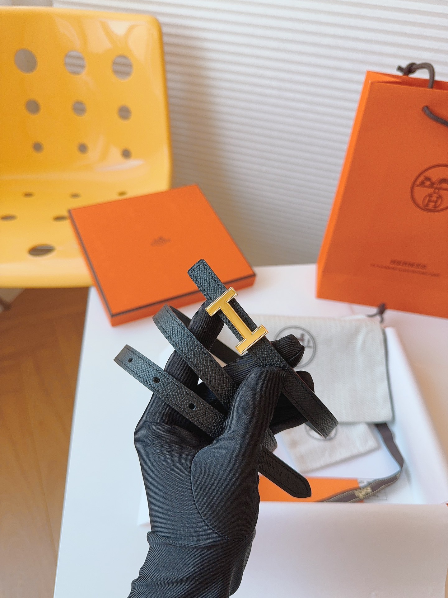 Hermès Female Basic Belt Cow Leather S-m