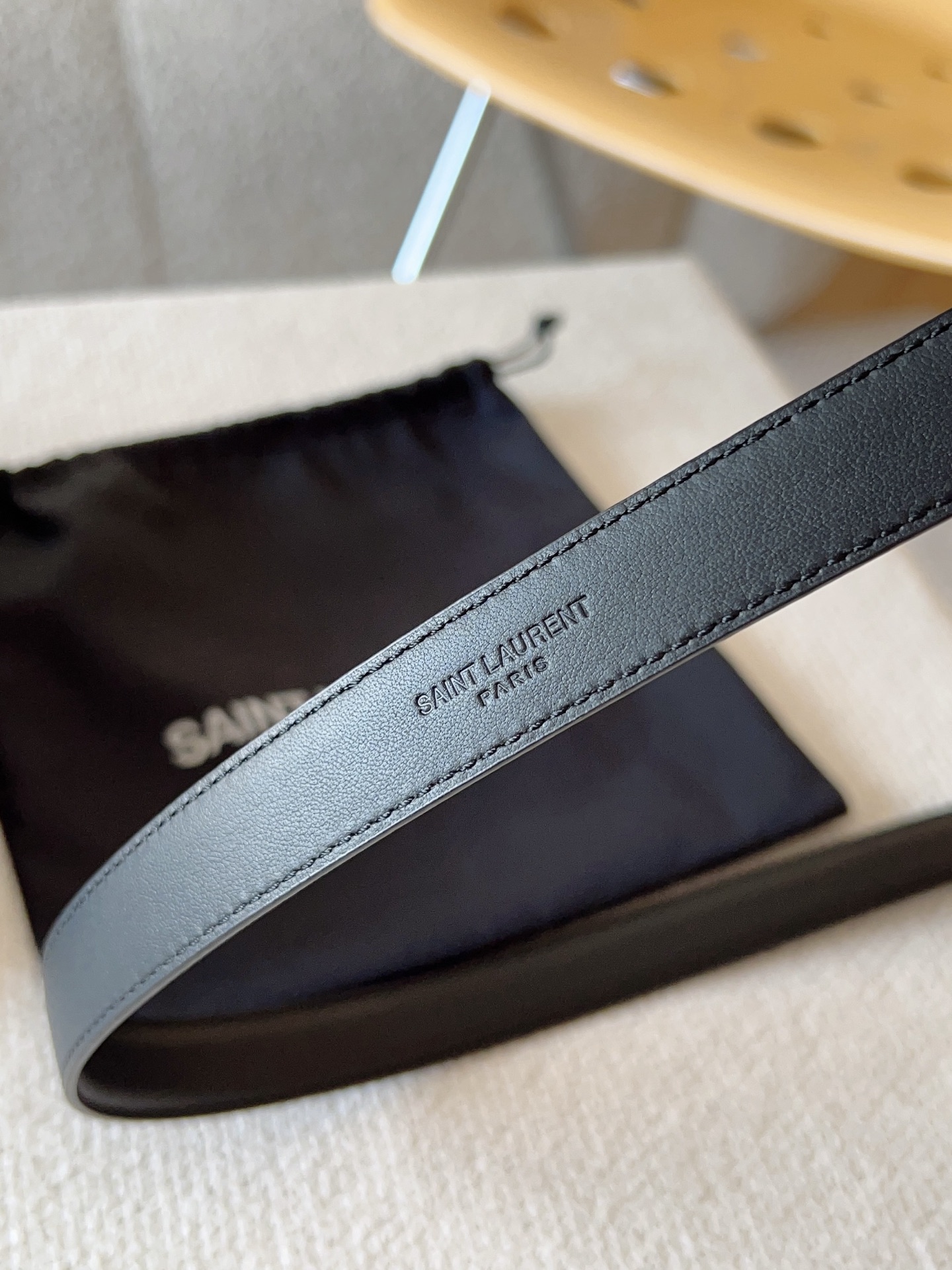 Saint Laurent Female Basic Belt Cow Leather S-m-l