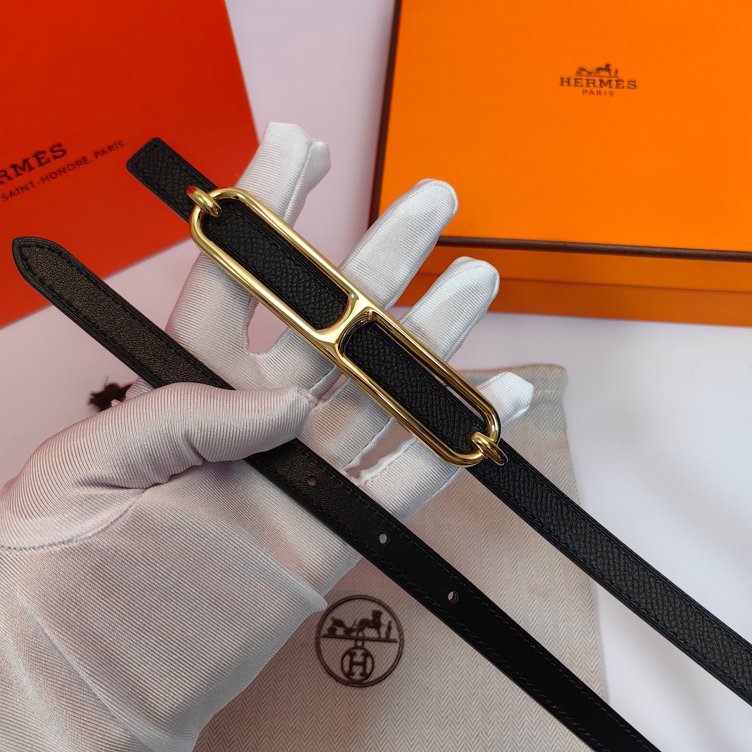 Hermès Female Basic Belt Cow Leather M