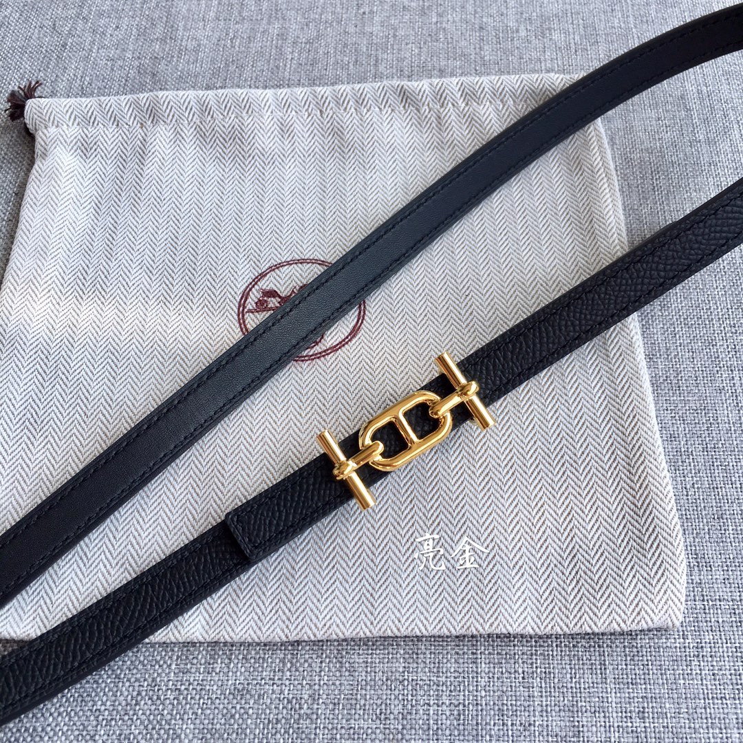 Hermès Female Basic Belt Cow Leather Silver 110cm-m