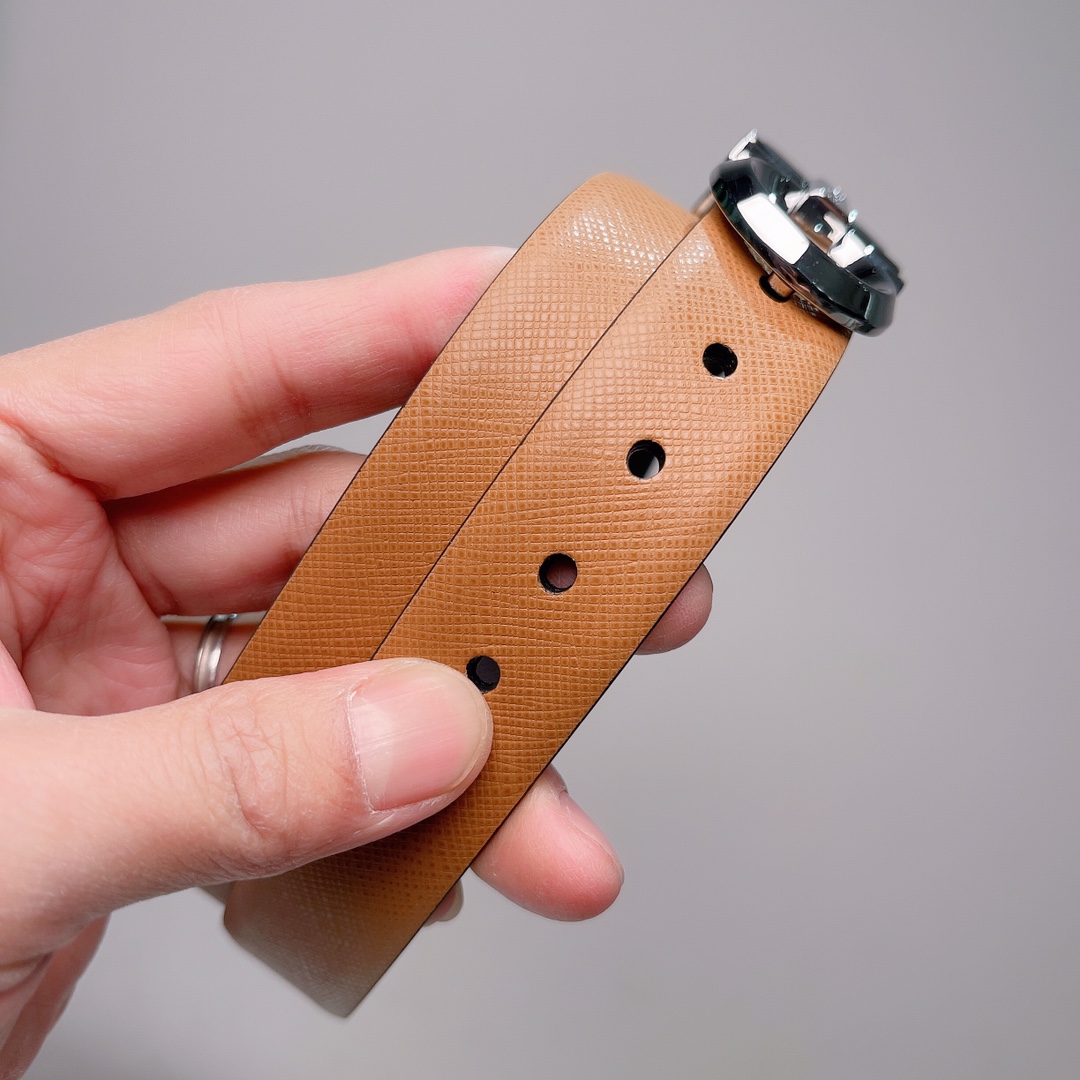 Salvatore Ferragamo Female Leather Belt Top Grain Leather M