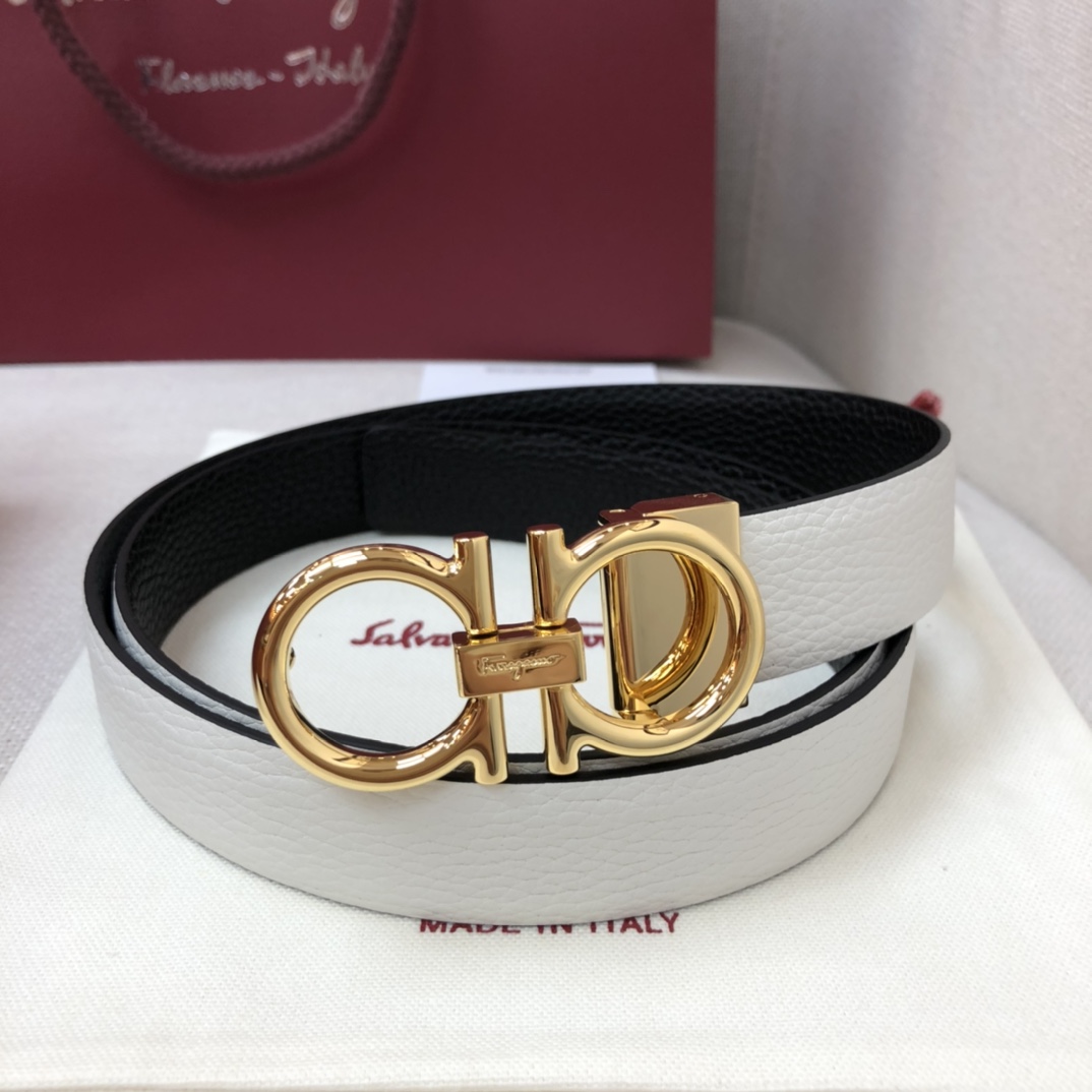 Salvatore Ferragamo Female Basic Belt Cow Leather 25mm-m