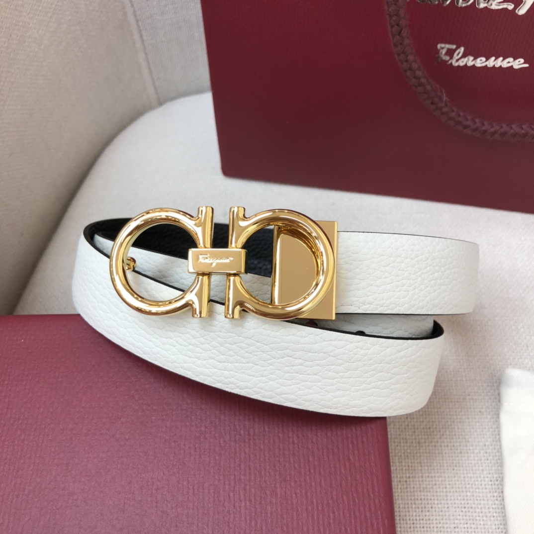 Salvatore Ferragamo Female Basic Belt Cow Leather 25mm-m