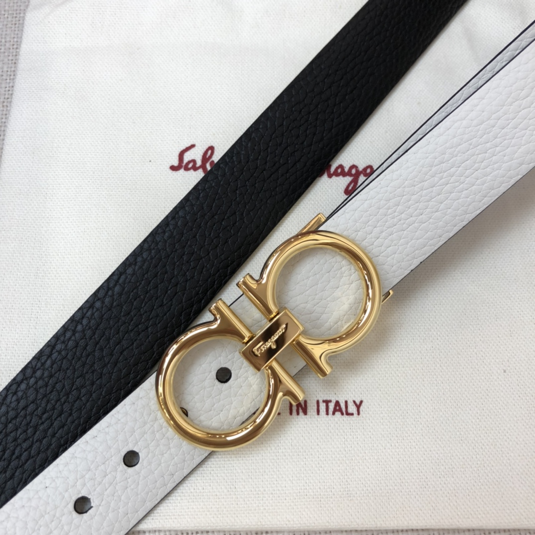 Salvatore Ferragamo Female Basic Belt Cow Leather 25mm-m