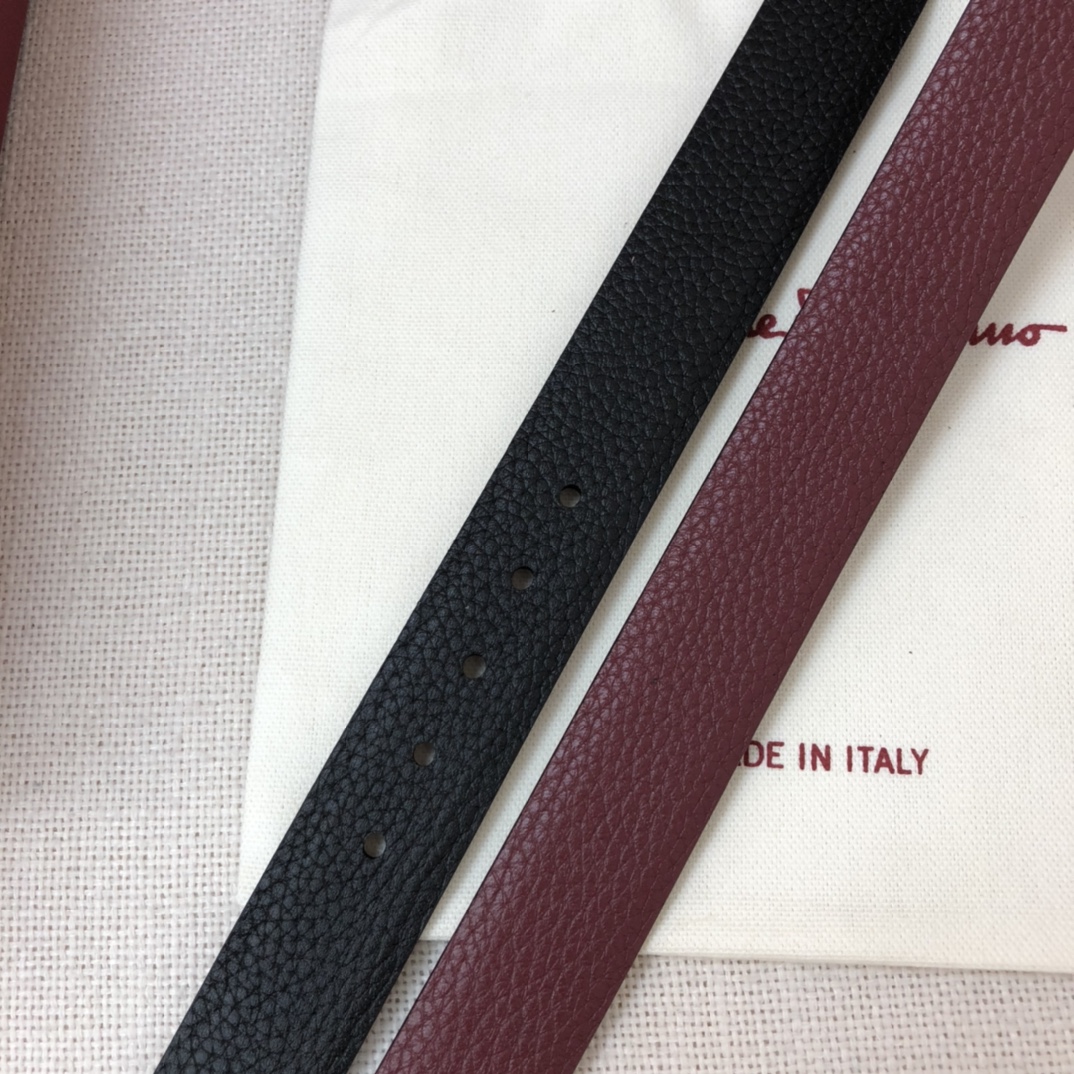 Salvatore Ferragamo Female Basic Belt Cow Leather 25mm-m