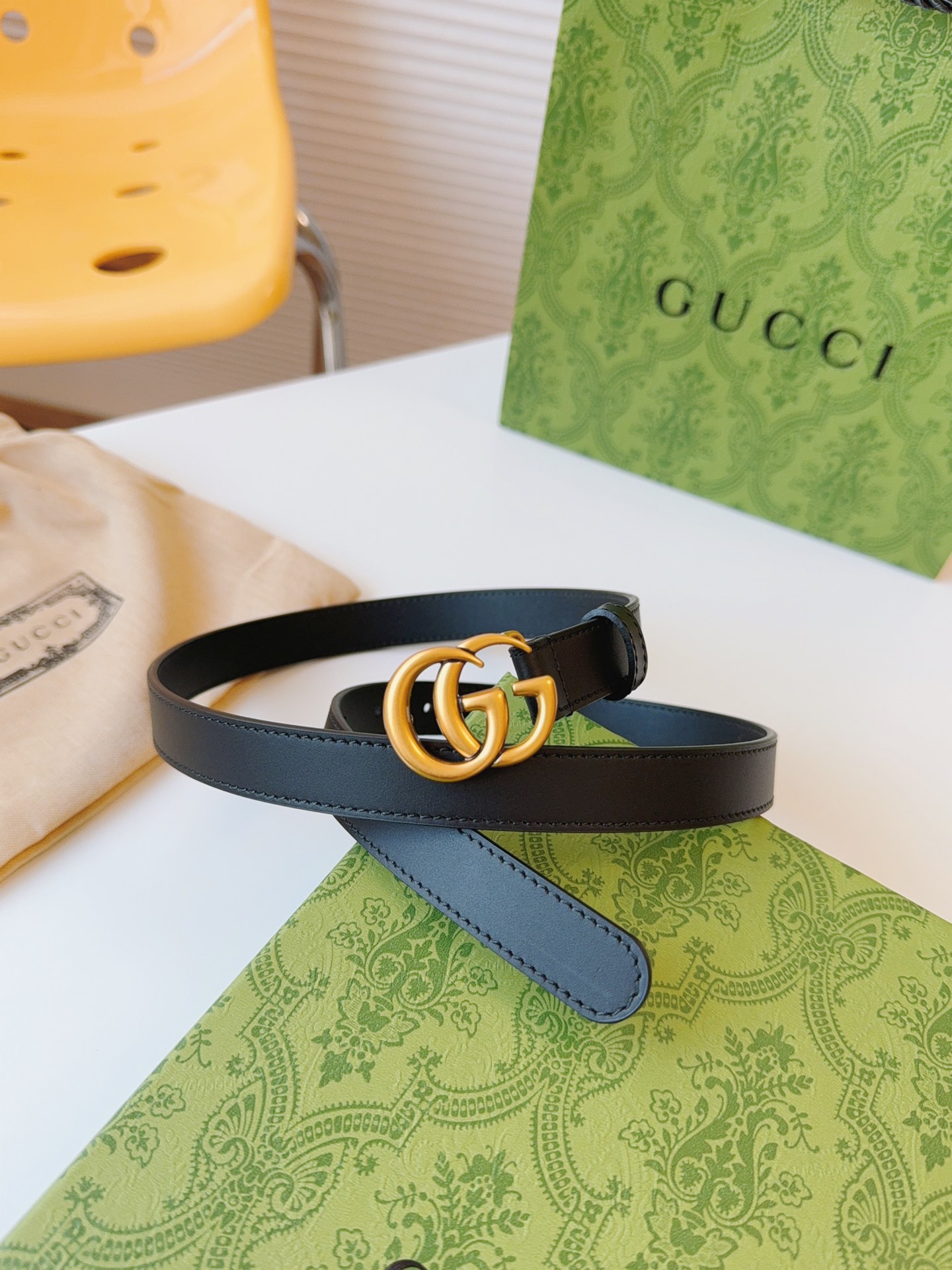 Gucci Female Basic Belt Cow Leather M-l