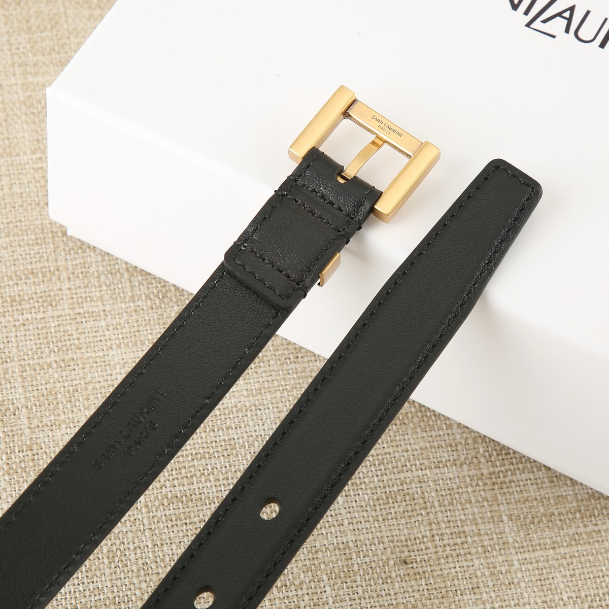 Saint Laurent Female Basic Belt Cow Leather M