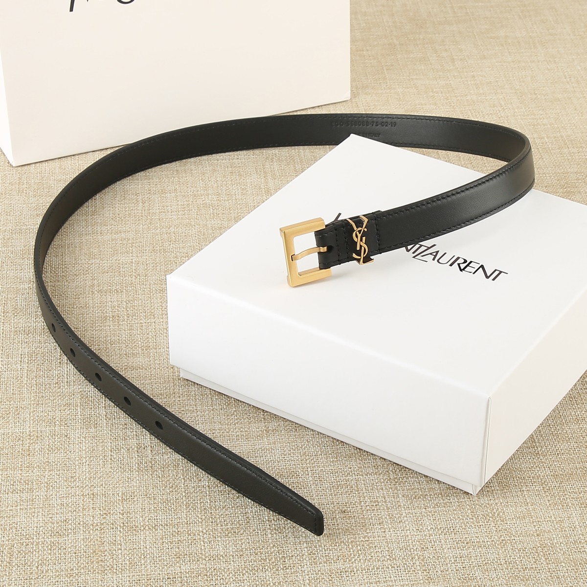 Saint Laurent Female Basic Belt Cow Leather M
