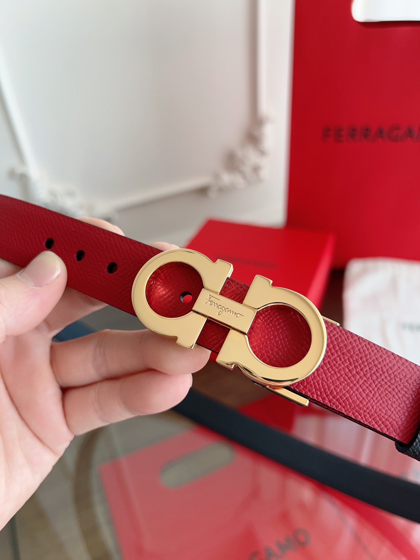 Salvatore Ferragamo Female Basic Belt Top Grain Leather M