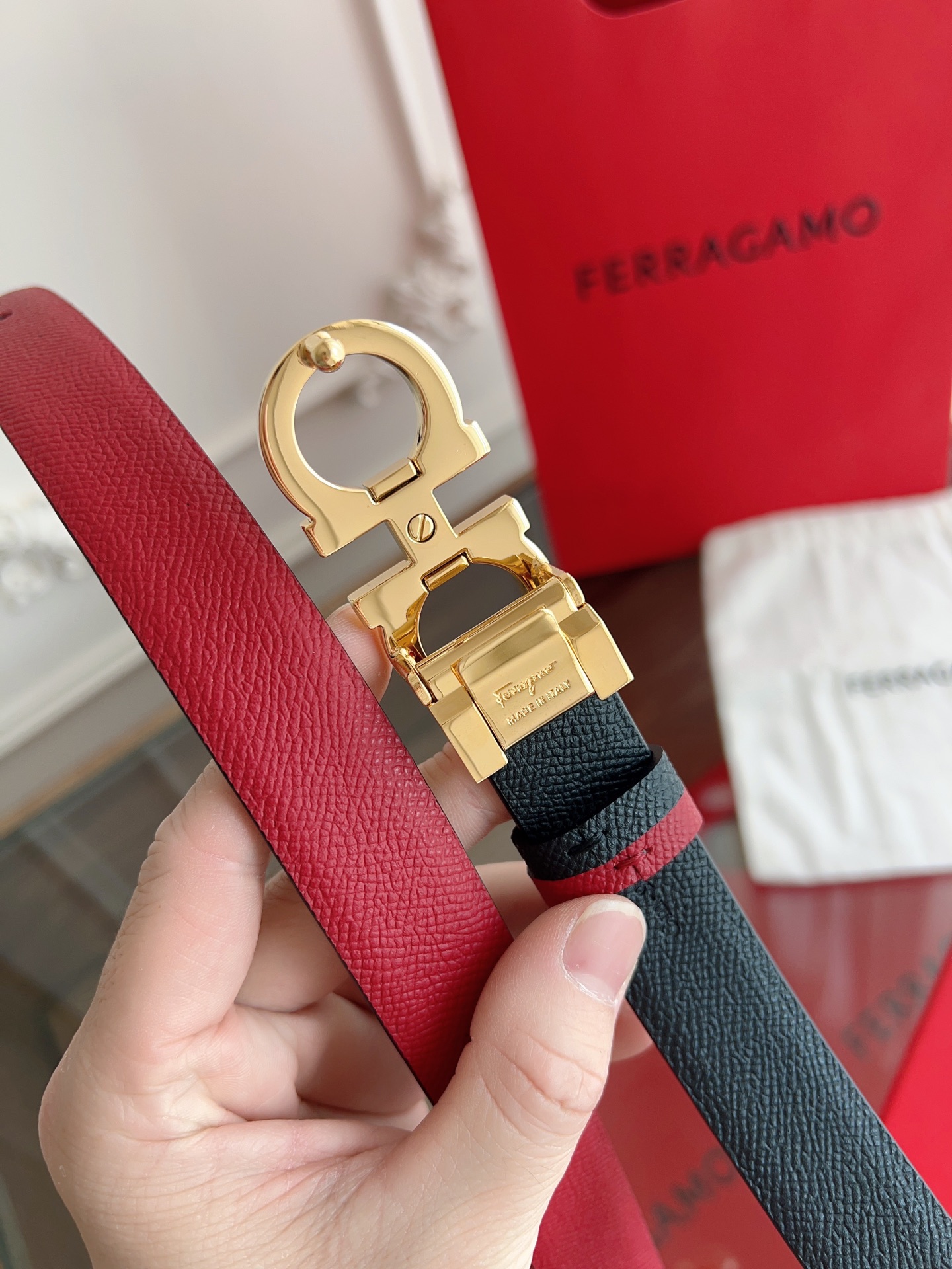 Salvatore Ferragamo Female Basic Belt Top Grain Leather M