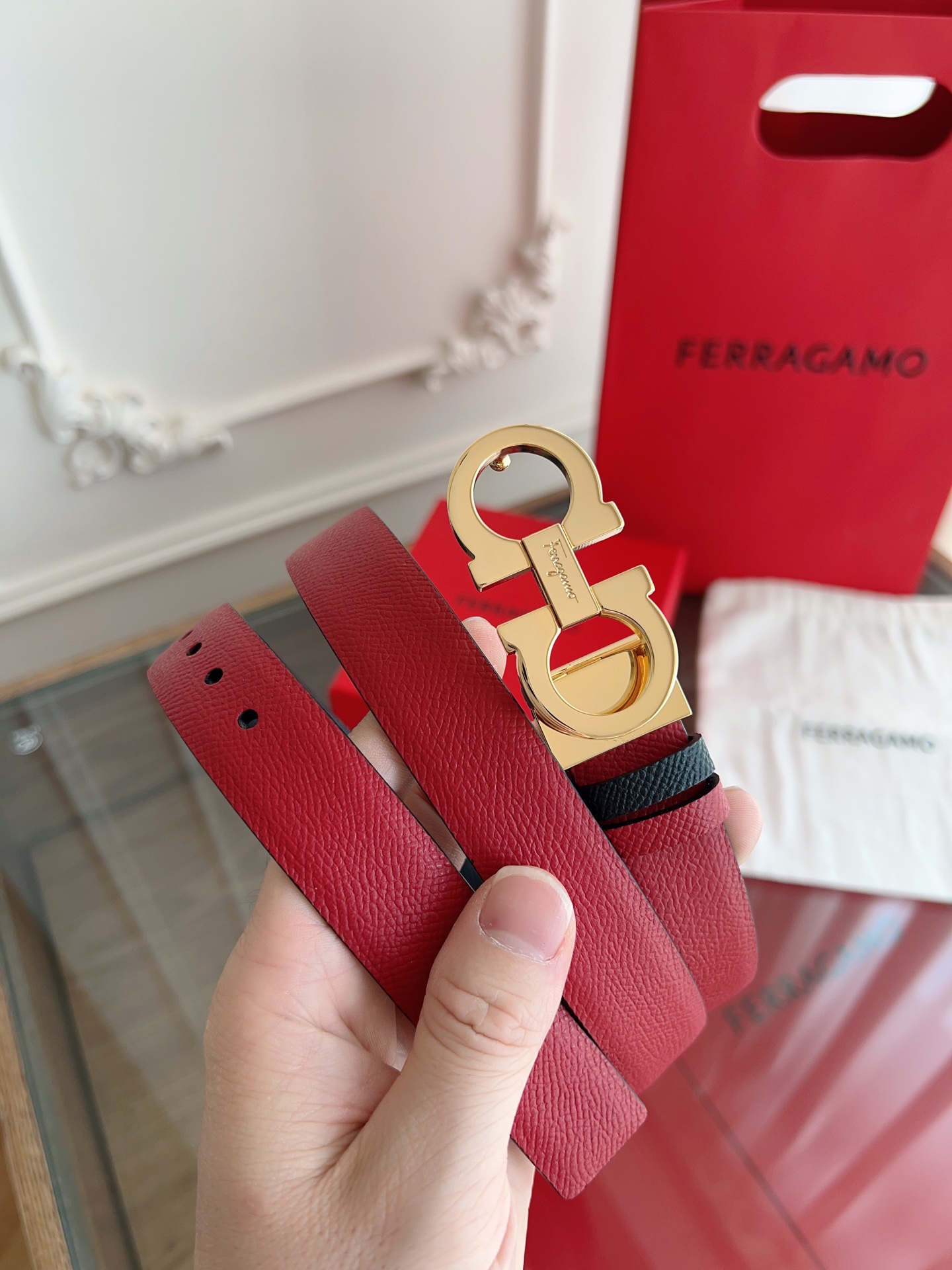 Salvatore Ferragamo Female Basic Belt Top Grain Leather M