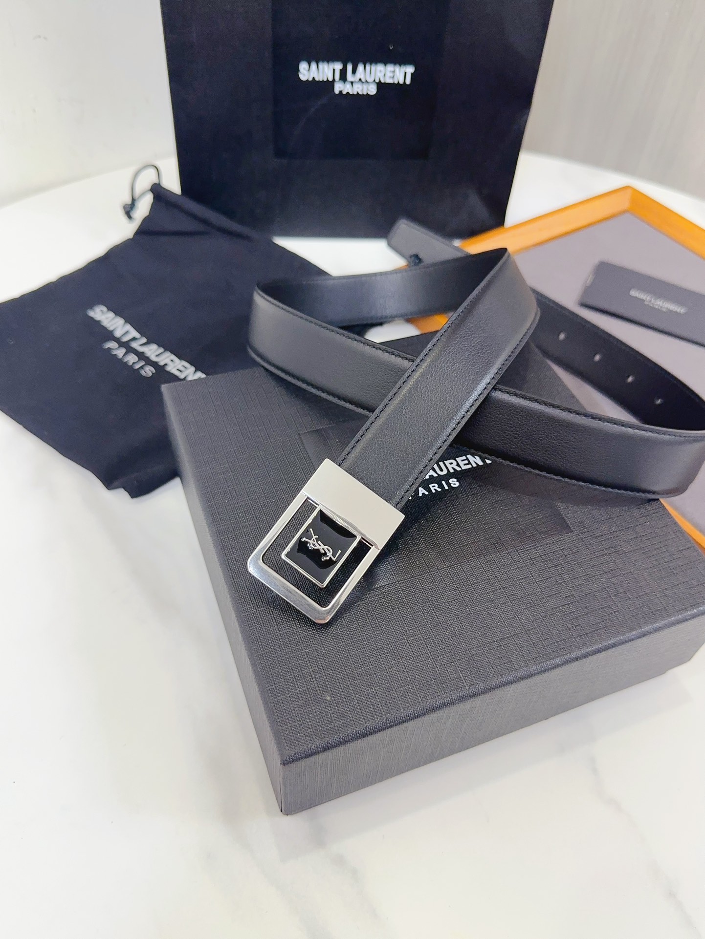 Saint Laurent Female Leather Belt S-m-l