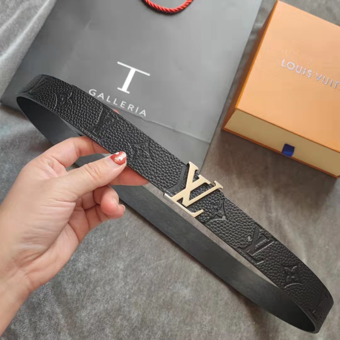 Louis Vuitton Female Basic Belt Cow Leather 30cm-m-l