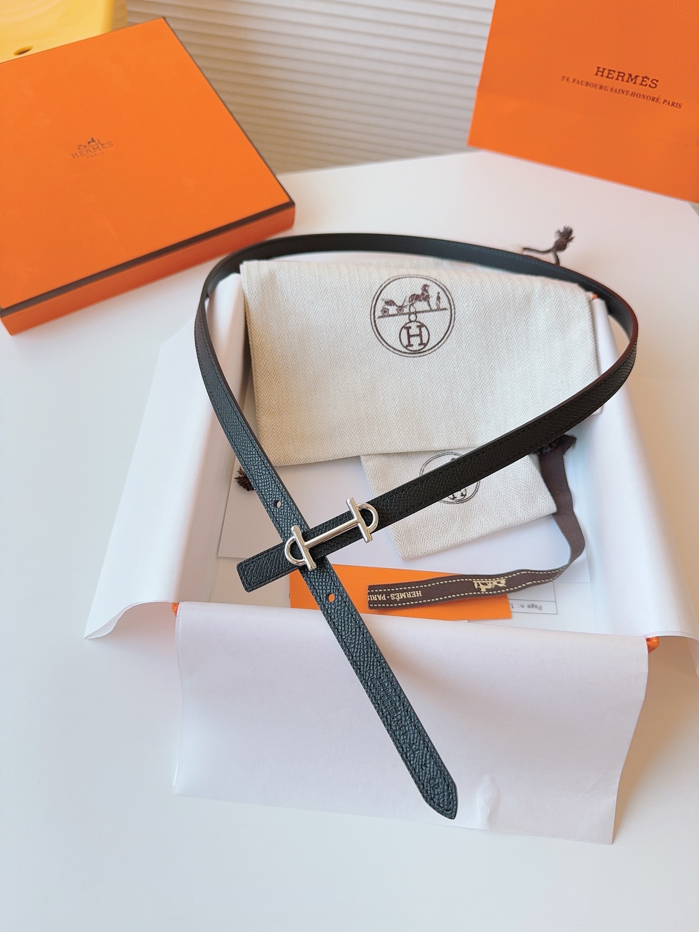Hermès Female Basic Belt Cow Leather S-m