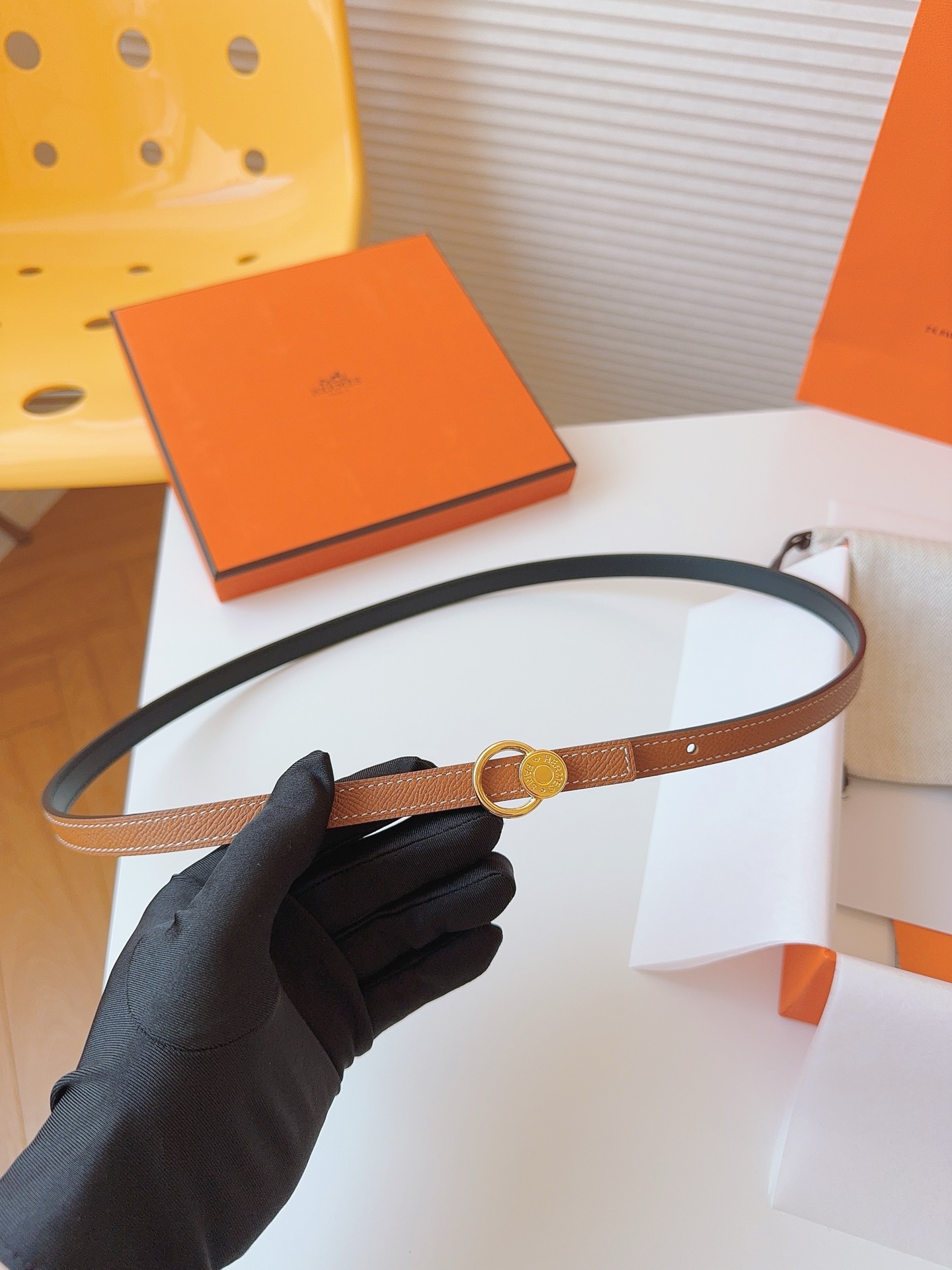 Hermès Female Basic Belt Cow Leather S-m