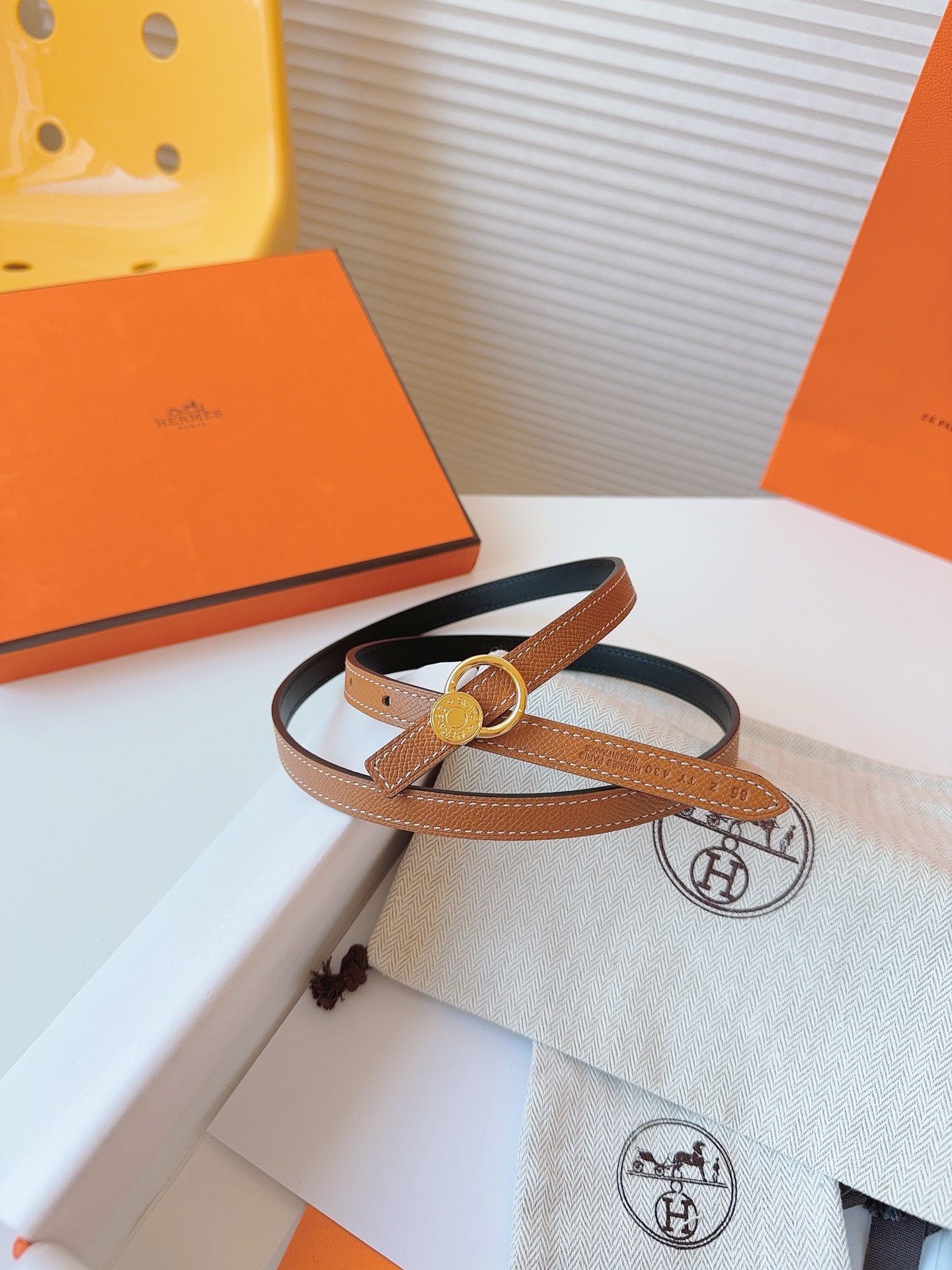 Hermès Female Basic Belt Cow Leather S-m