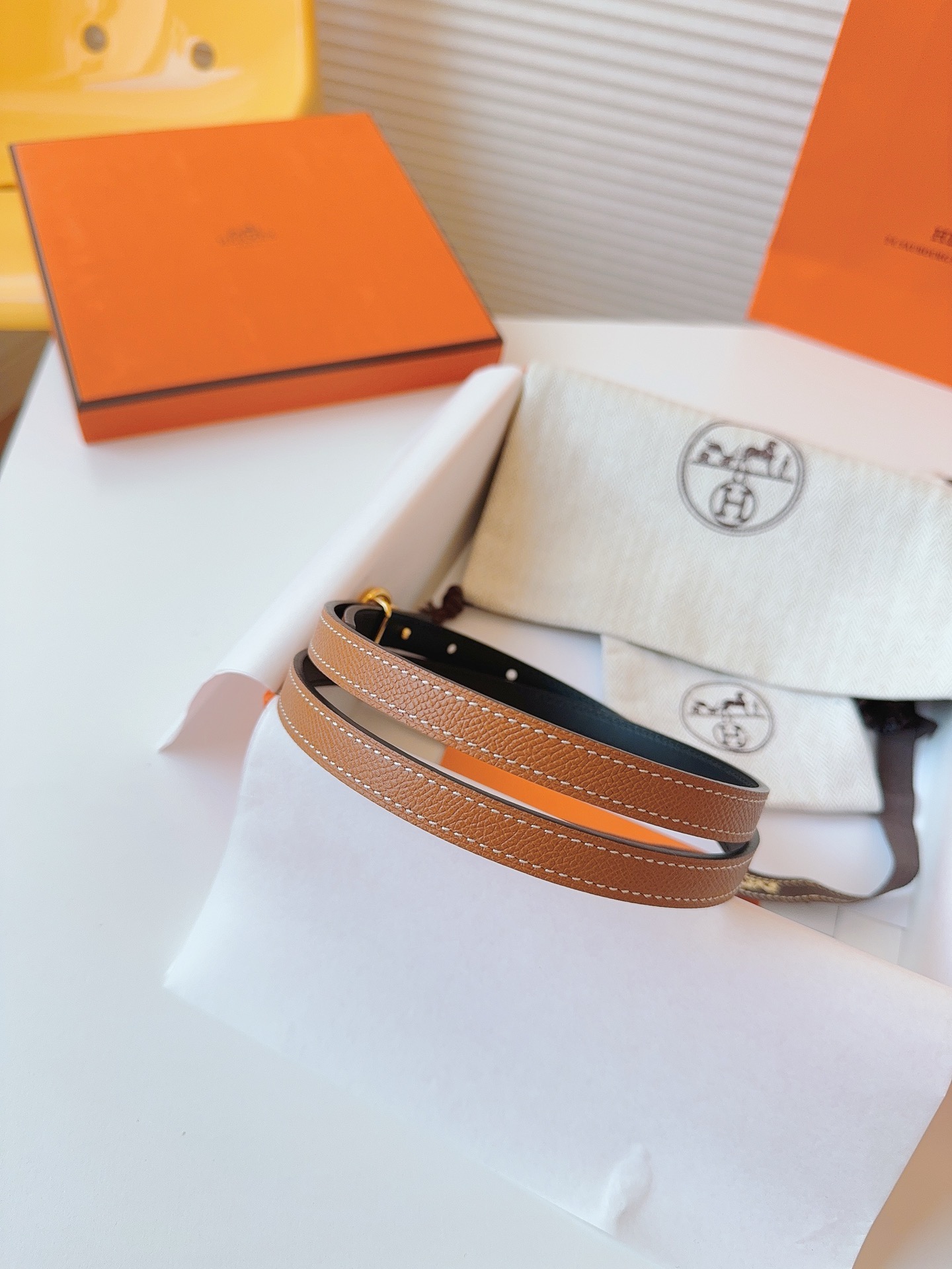 Hermès Female Basic Belt Cow Leather S-m