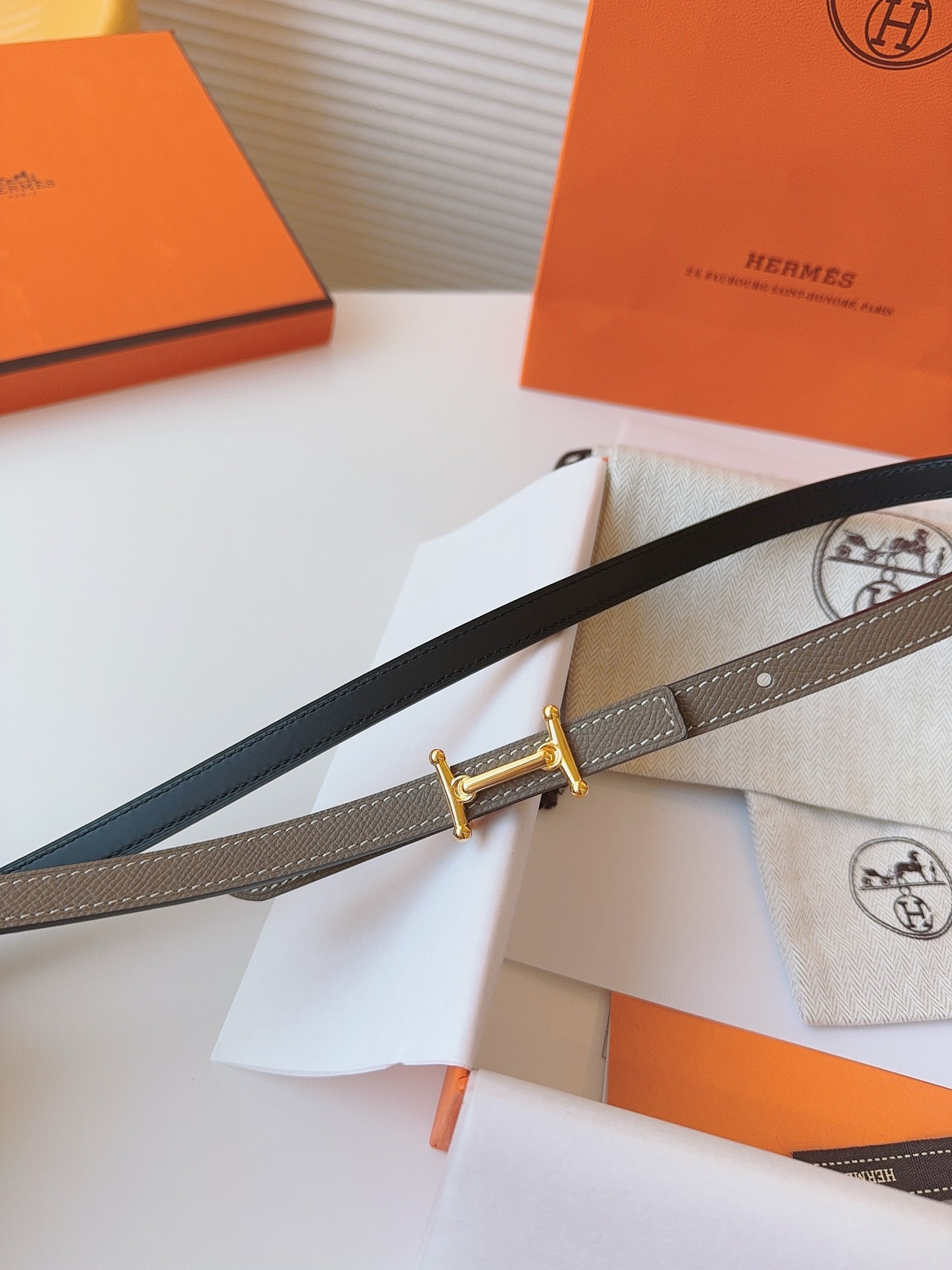 Hermès Female Basic Belt Cow Leather S-m