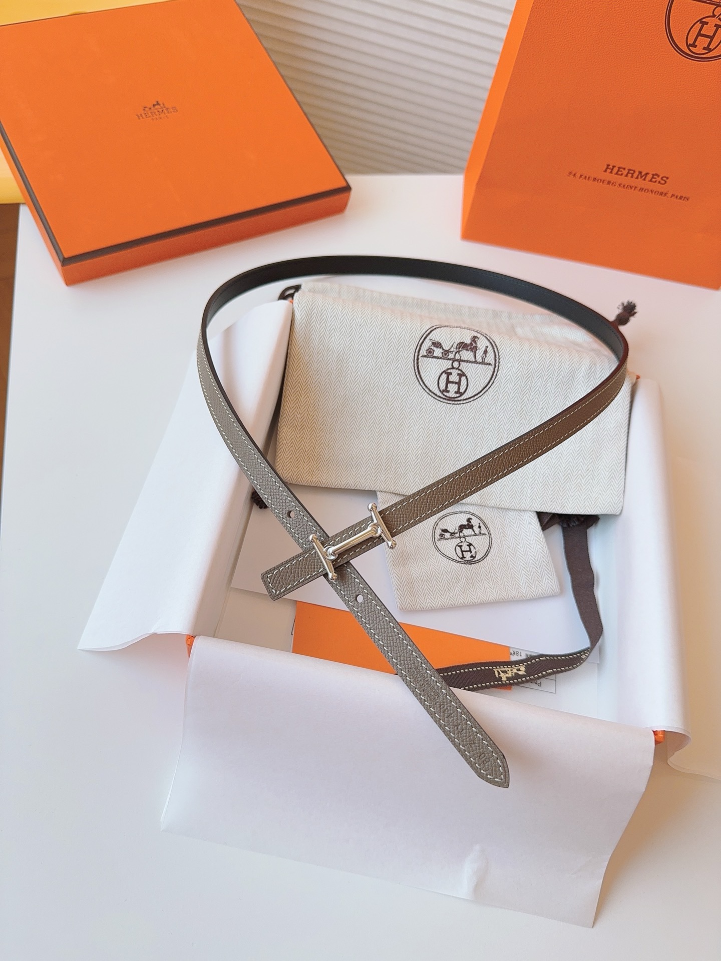 Hermès Female Basic Belt Cow Leather S-m