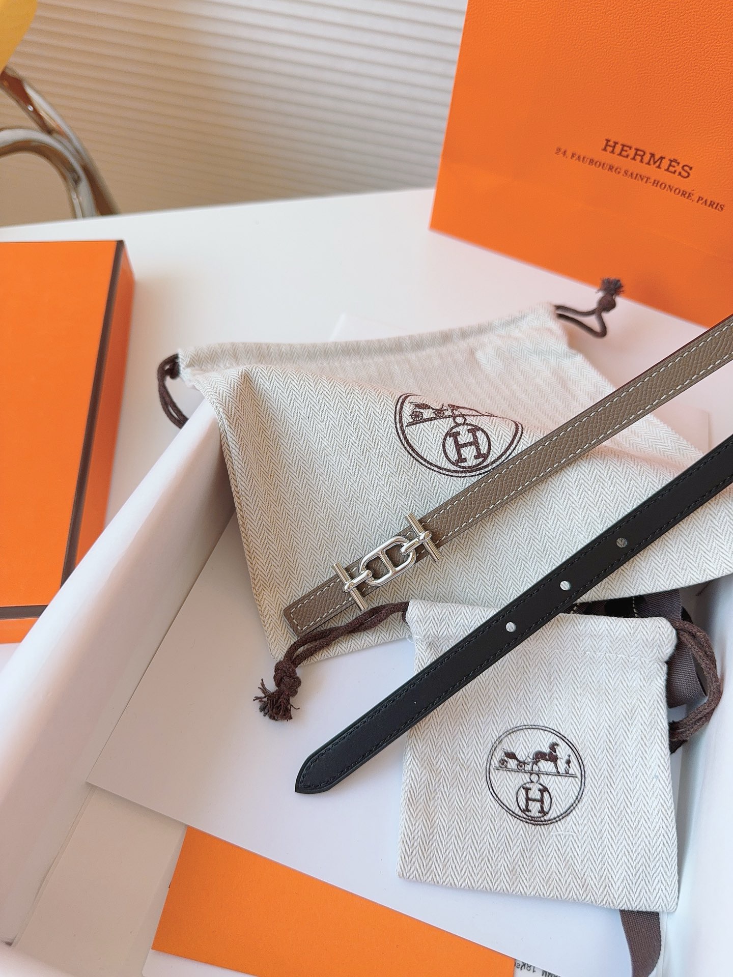 Hermès Female Basic Belt Cow Leather S-m