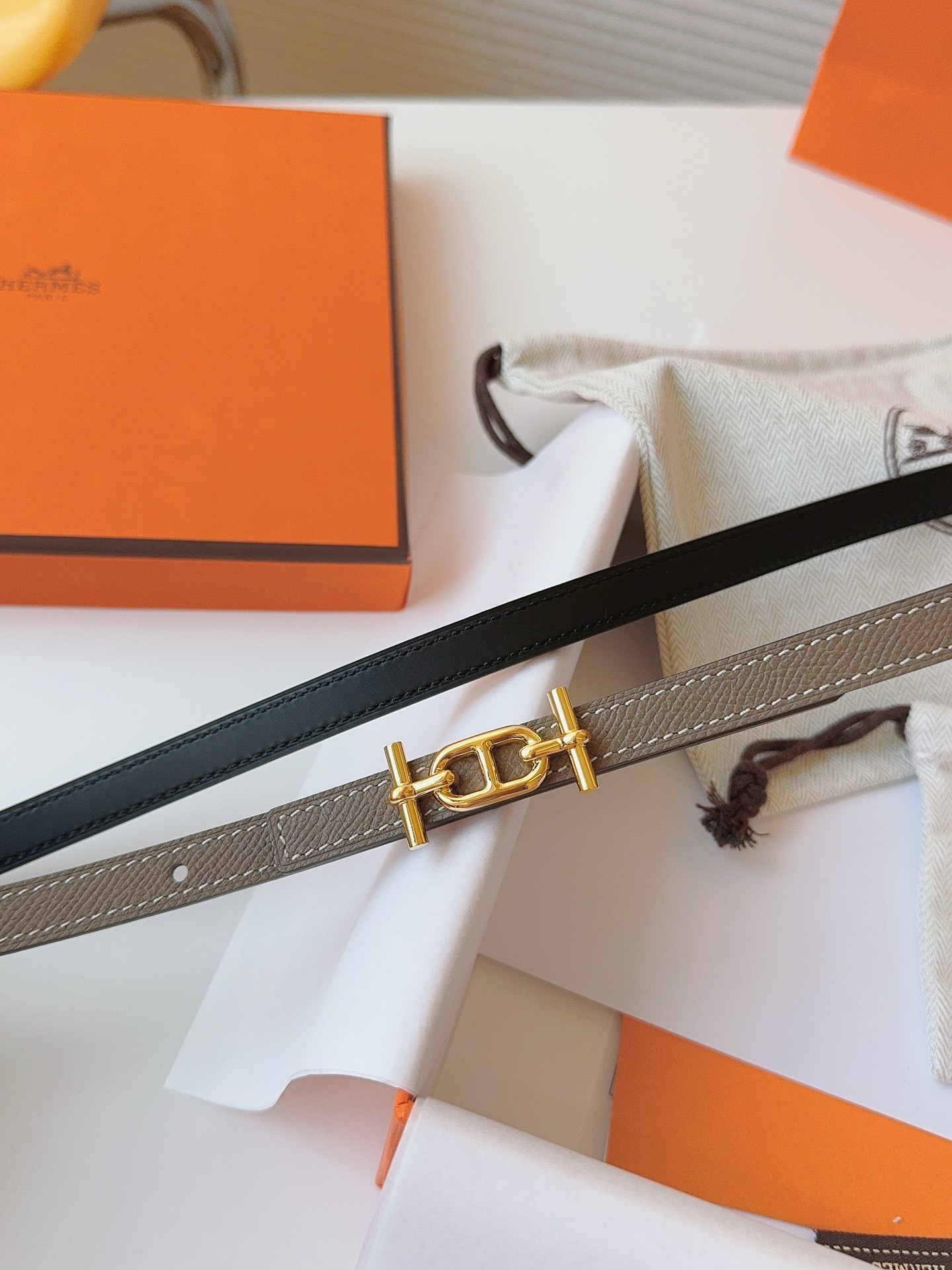 Hermès Female Basic Belt Cow Leather S-m