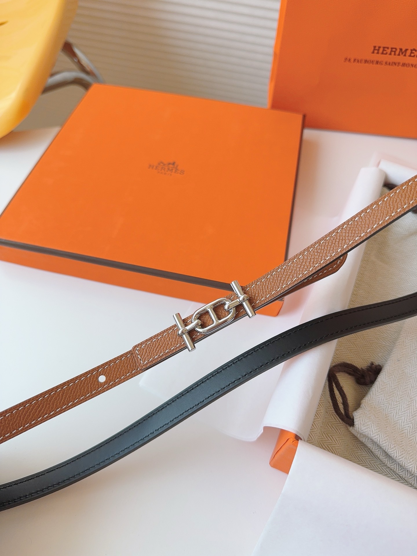 Hermès Female Basic Belt Cow Leather S-m