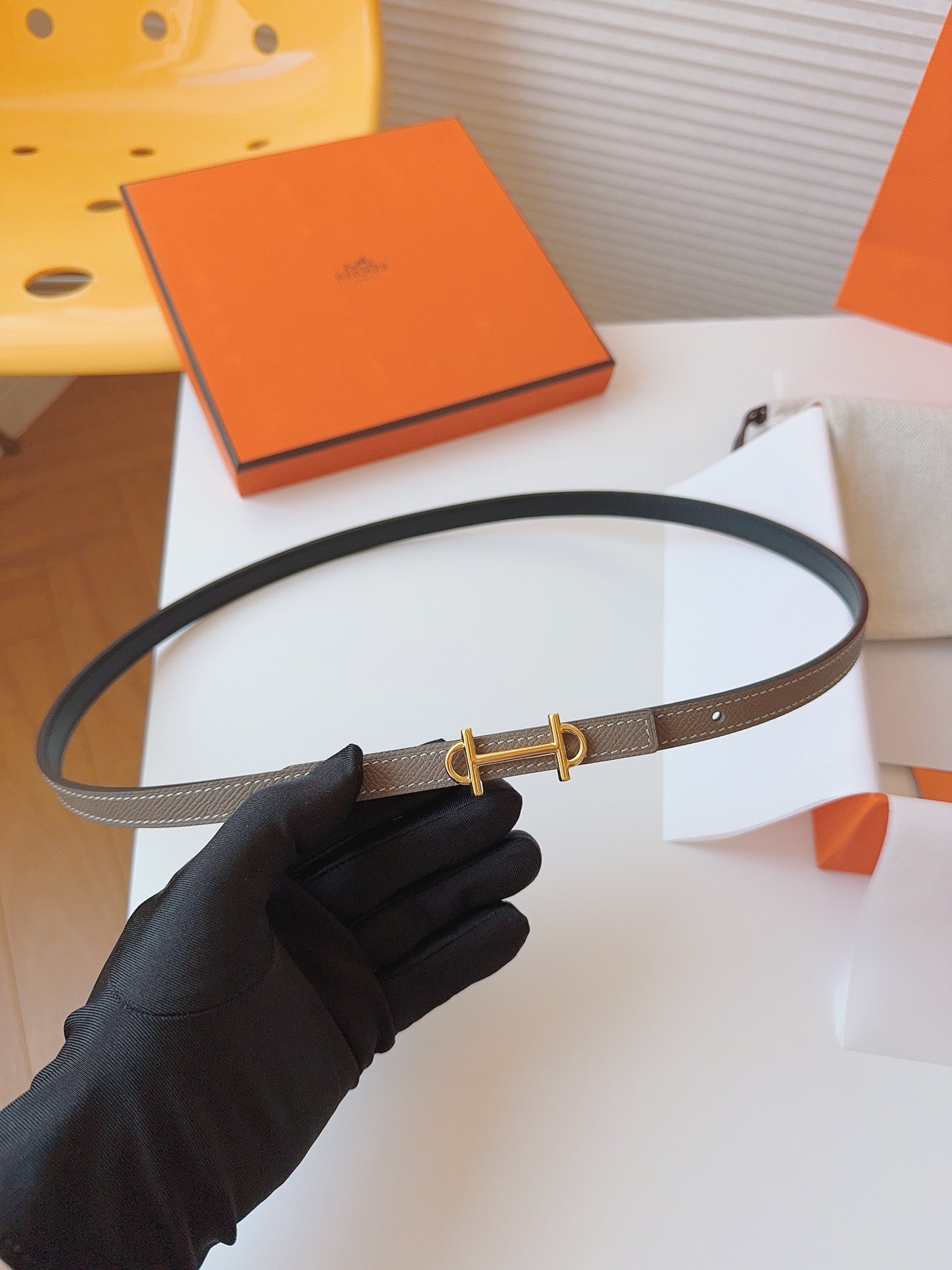 Hermès Female Basic Belt Cow Leather S-m