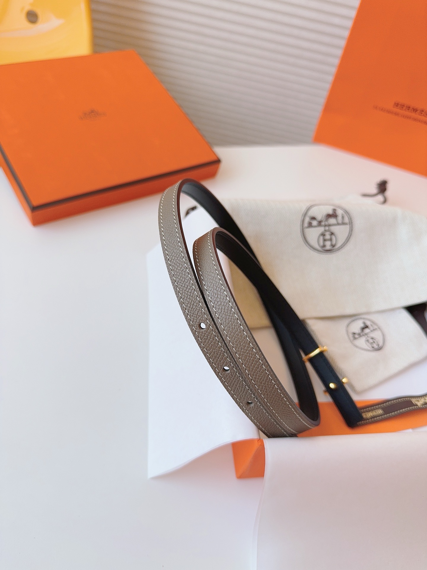 Hermès Female Basic Belt Cow Leather S-m