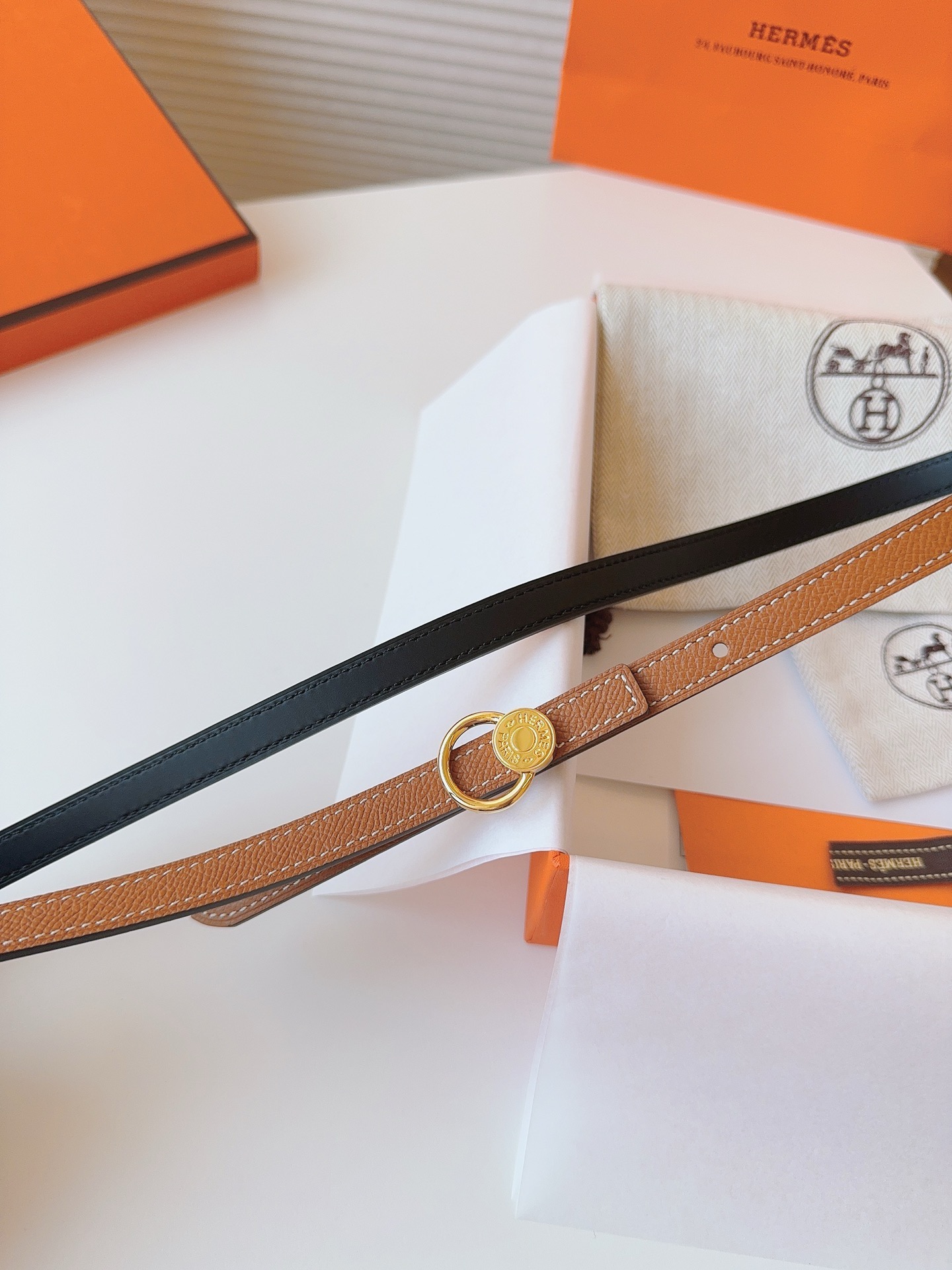 Hermès Female Basic Belt Cow Leather S-m