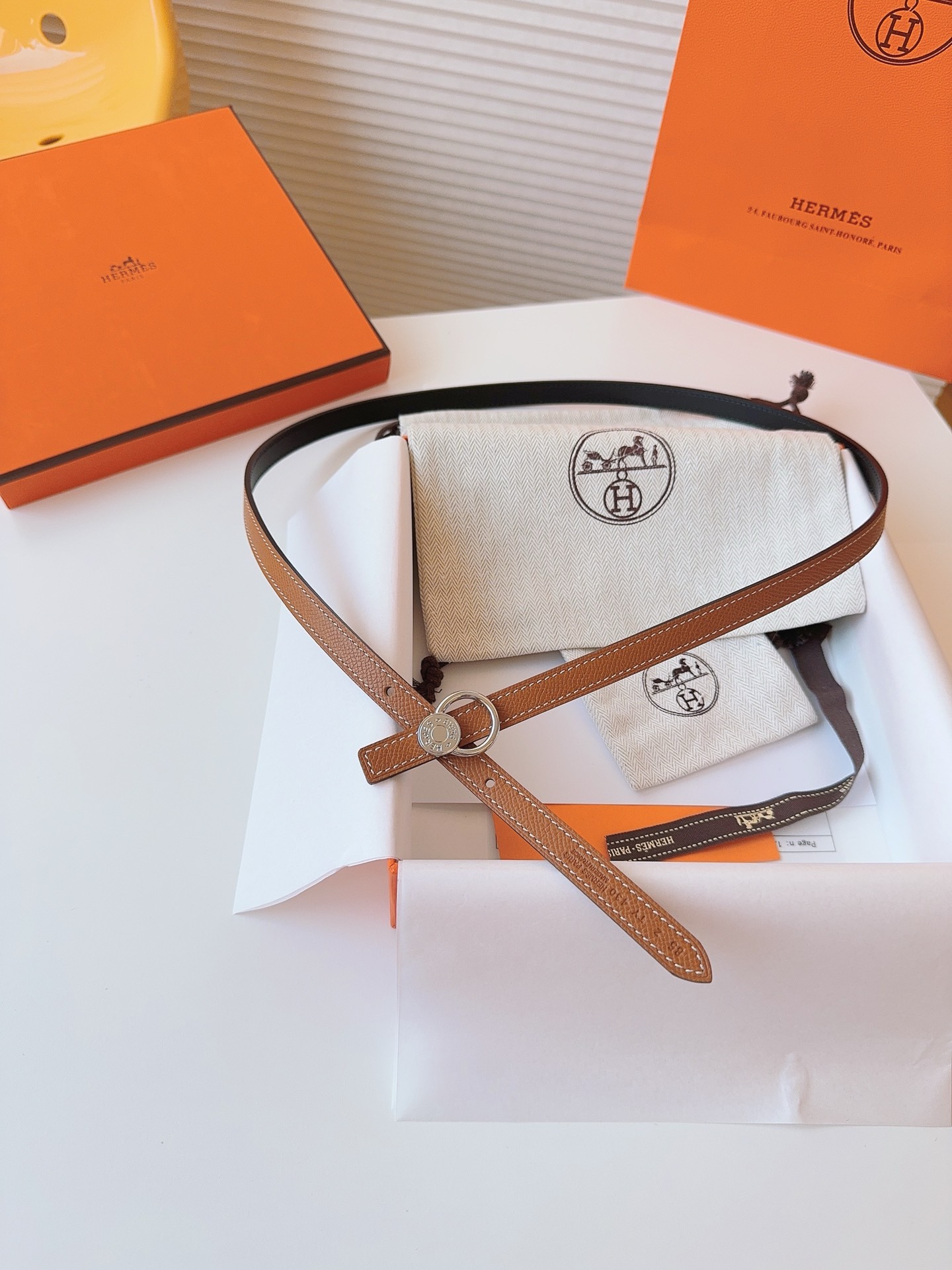 Hermès Female Basic Belt Cow Leather S-m