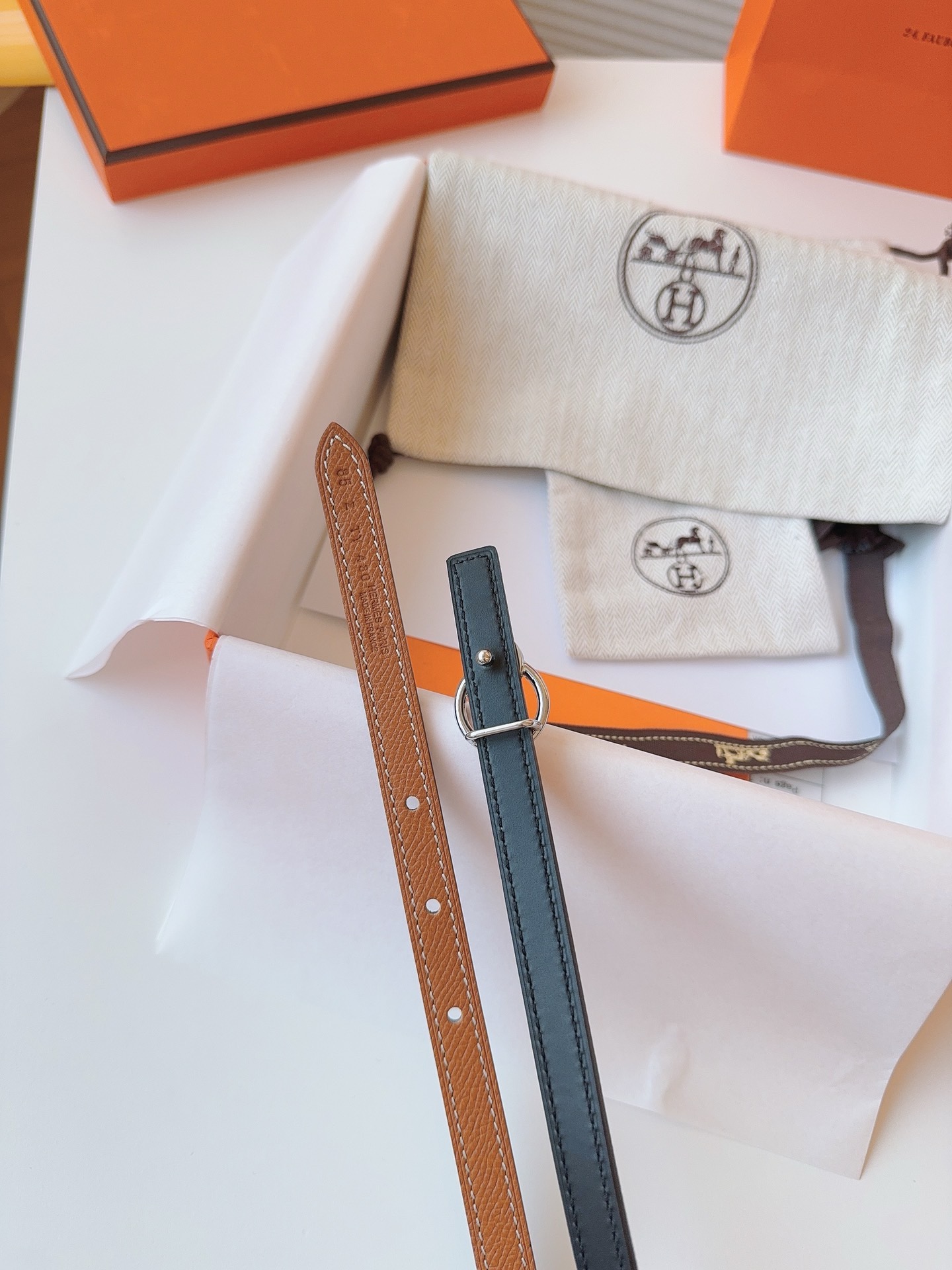 Hermès Female Basic Belt Cow Leather S-m