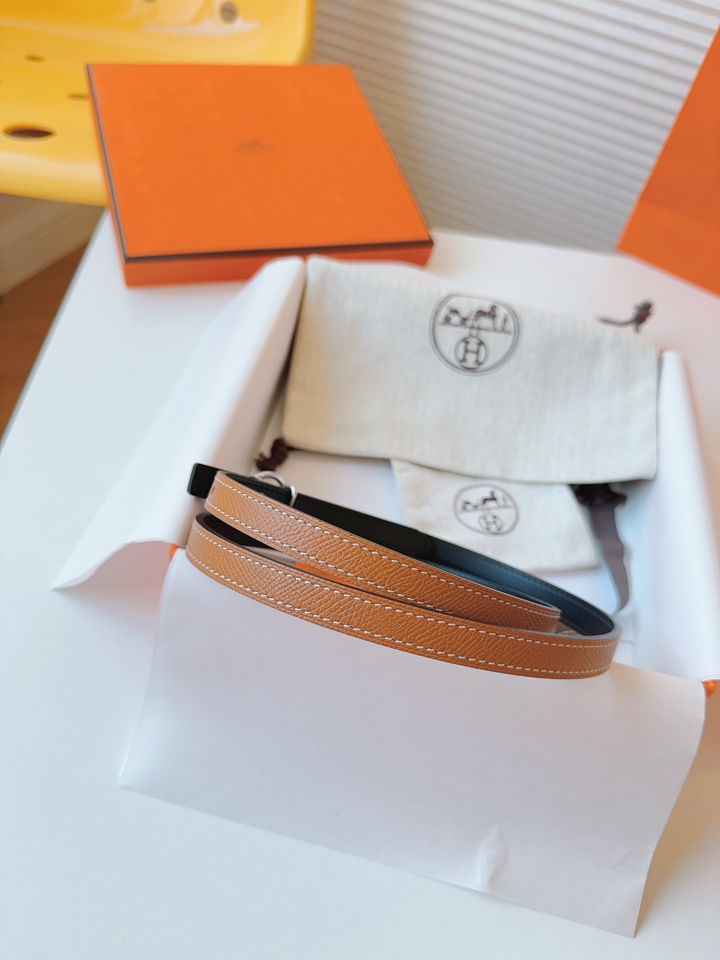 Hermès Female Basic Belt Cow Leather S-m