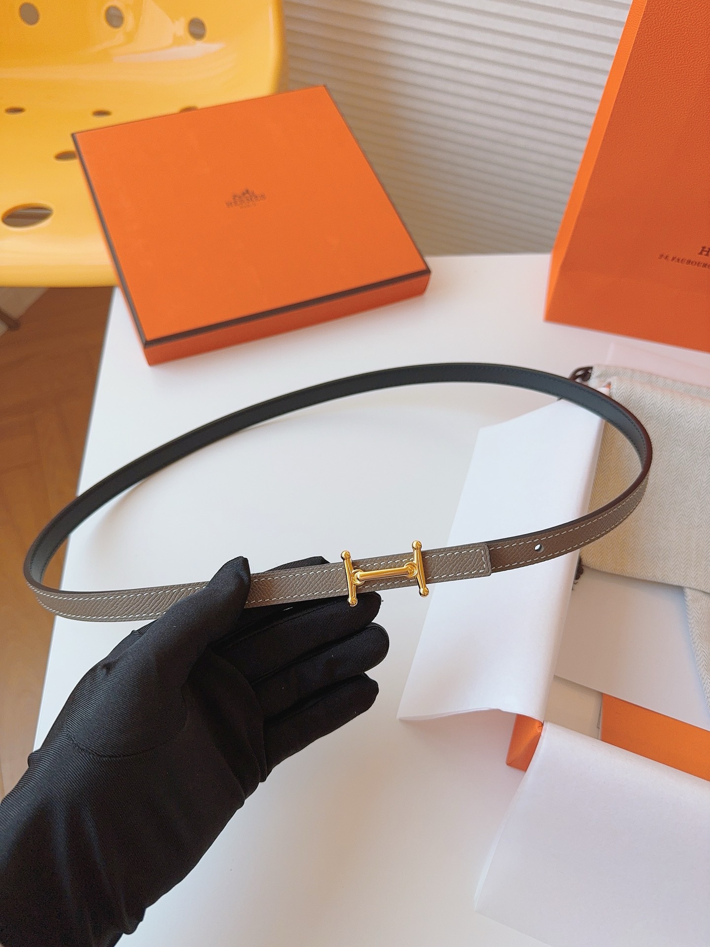 Hermès Female Basic Belt Cow Leather S-m