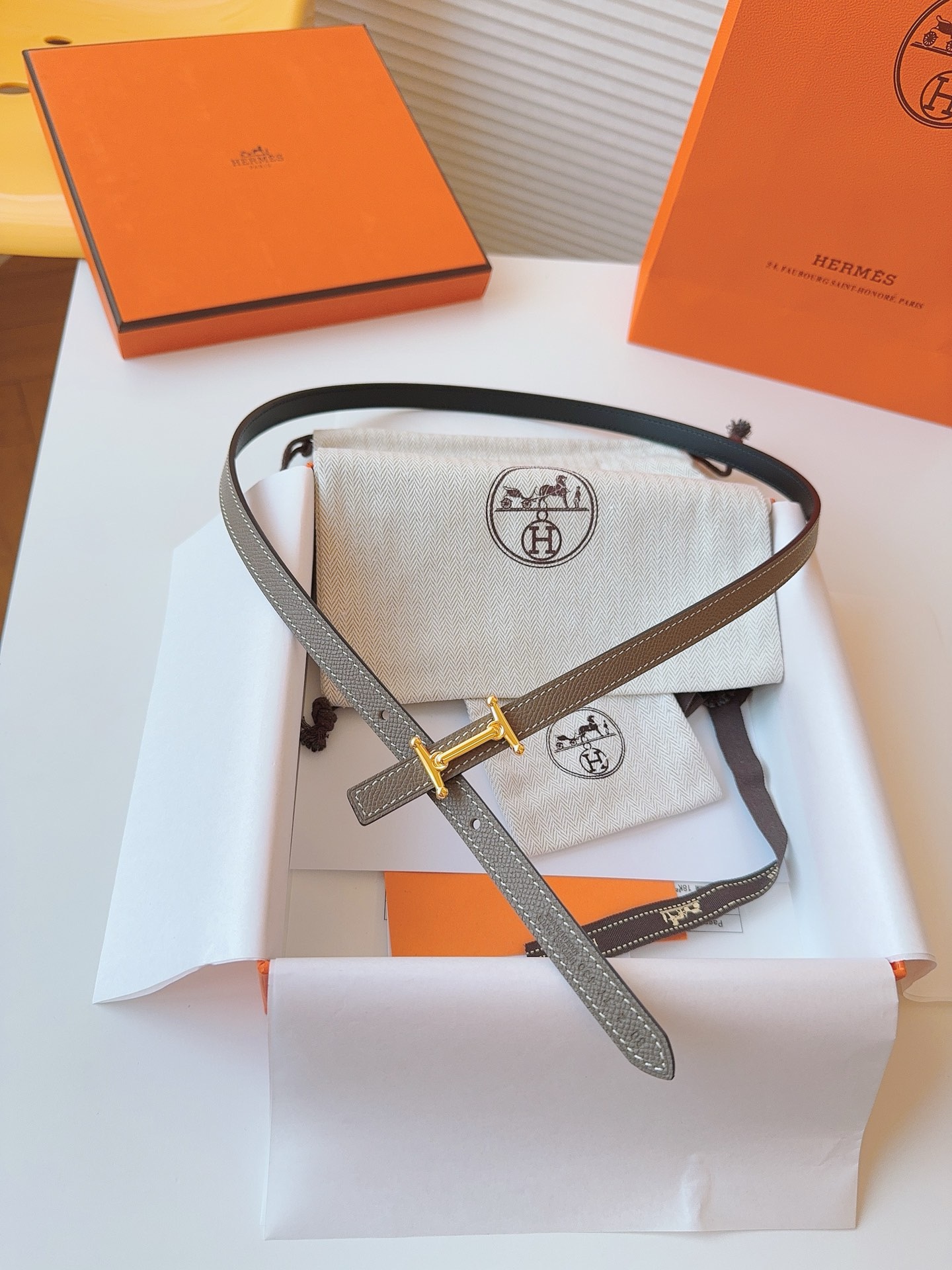 Hermès Female Basic Belt Cow Leather S-m