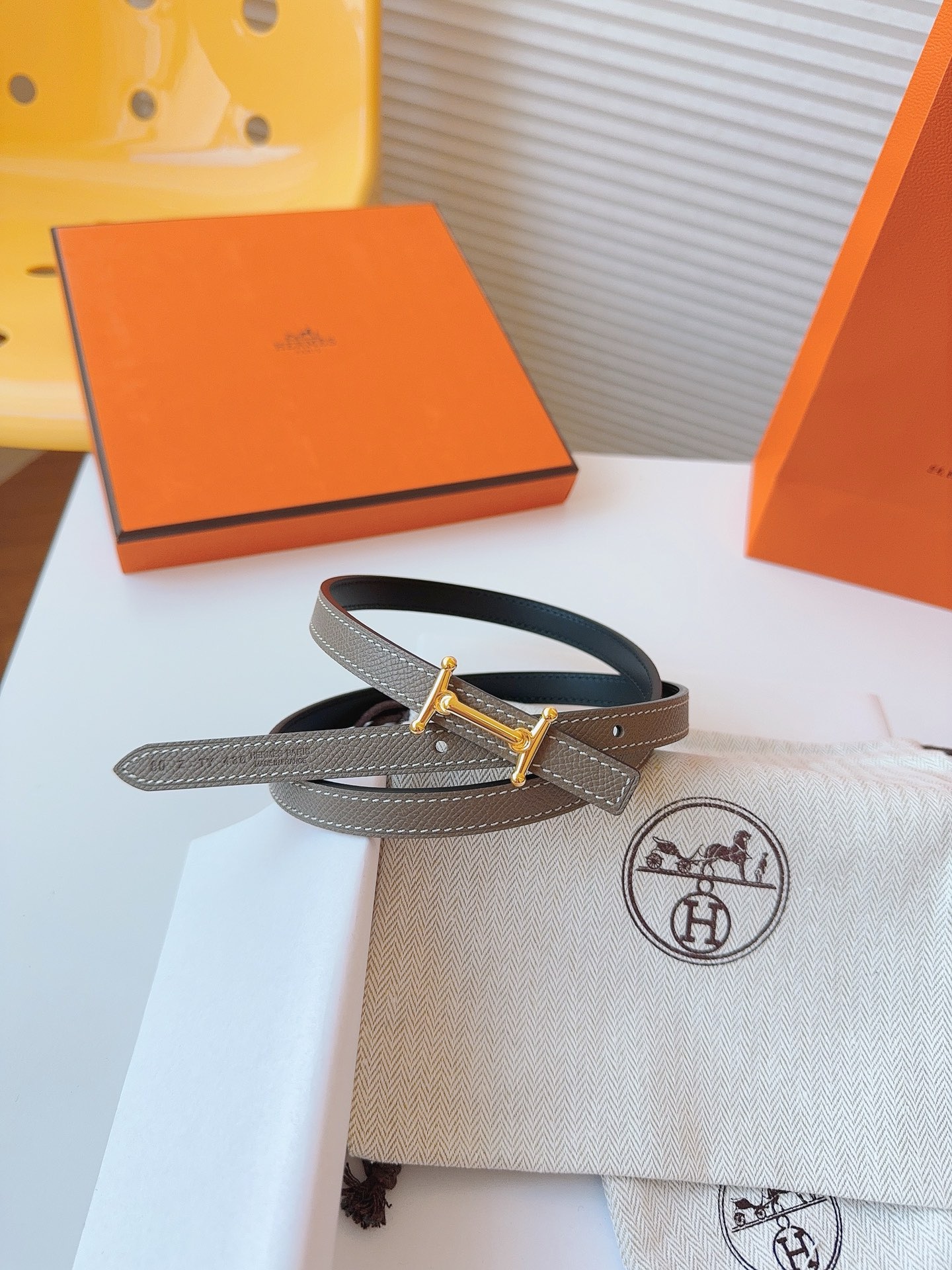 Hermès Female Basic Belt Cow Leather S-m