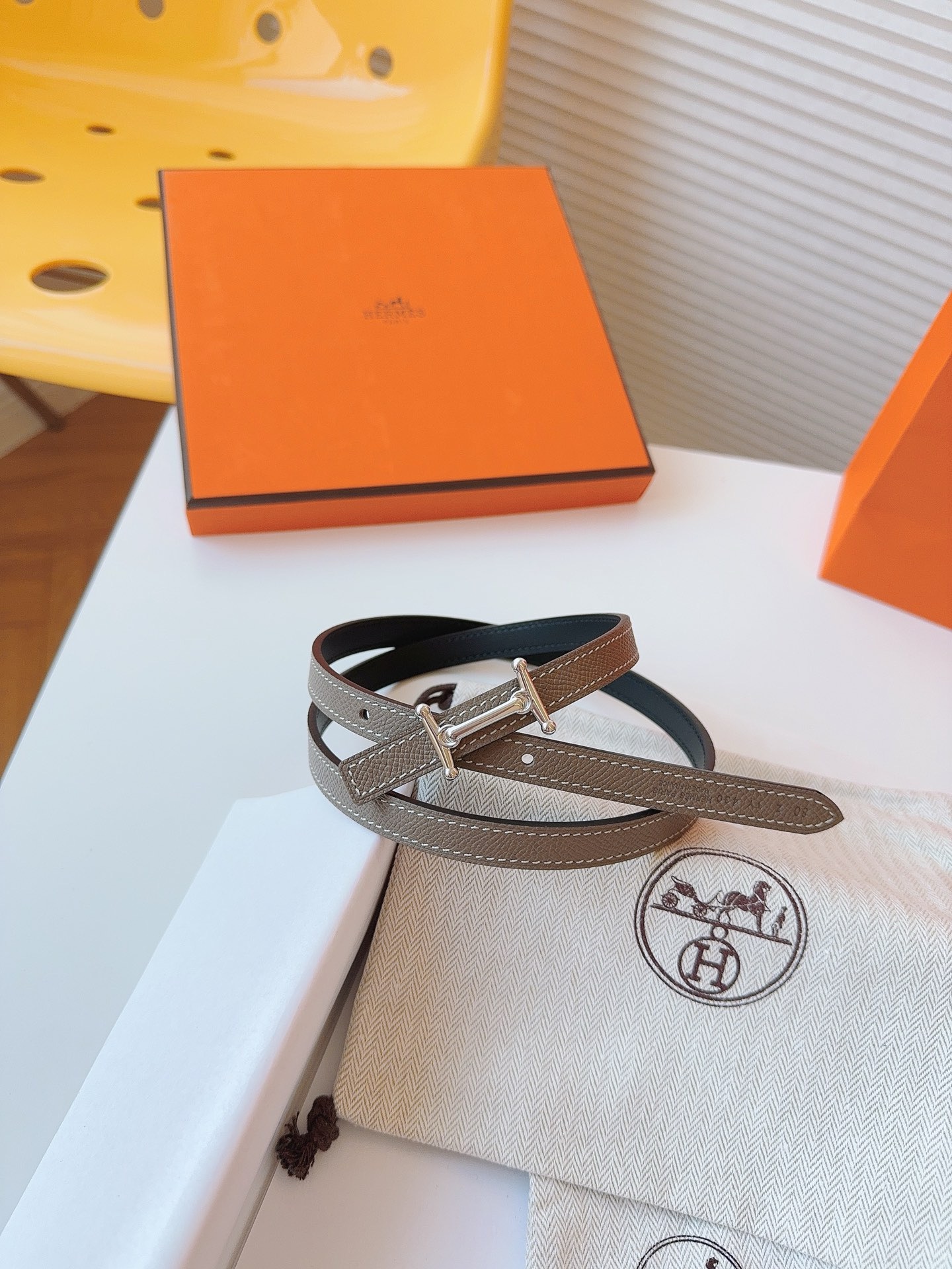 Hermès Female Basic Belt Cow Leather S-m