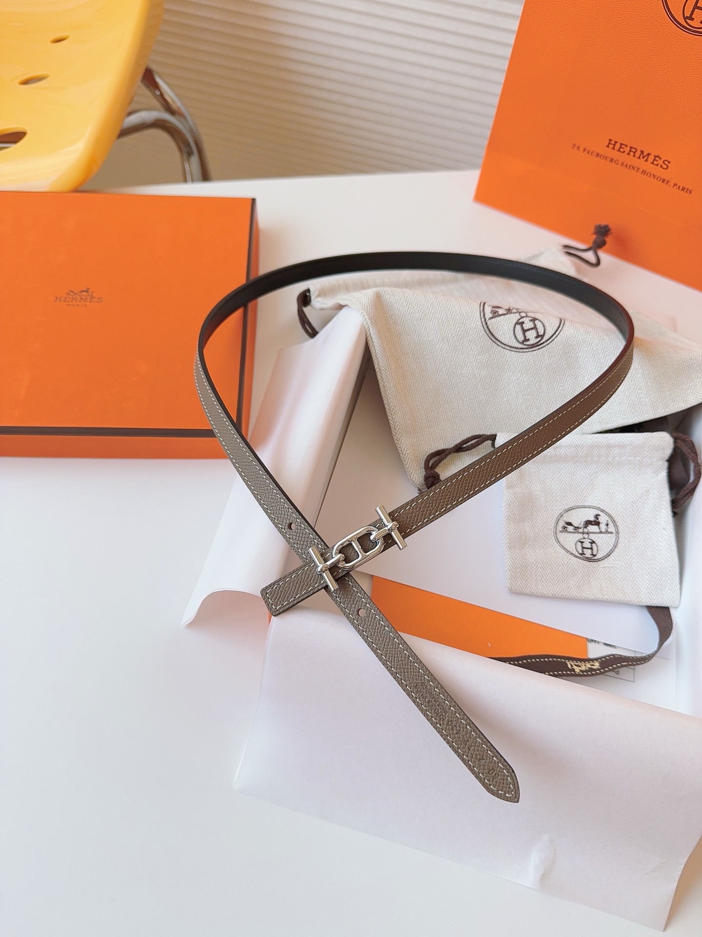 Hermès Female Basic Belt Cow Leather S-m