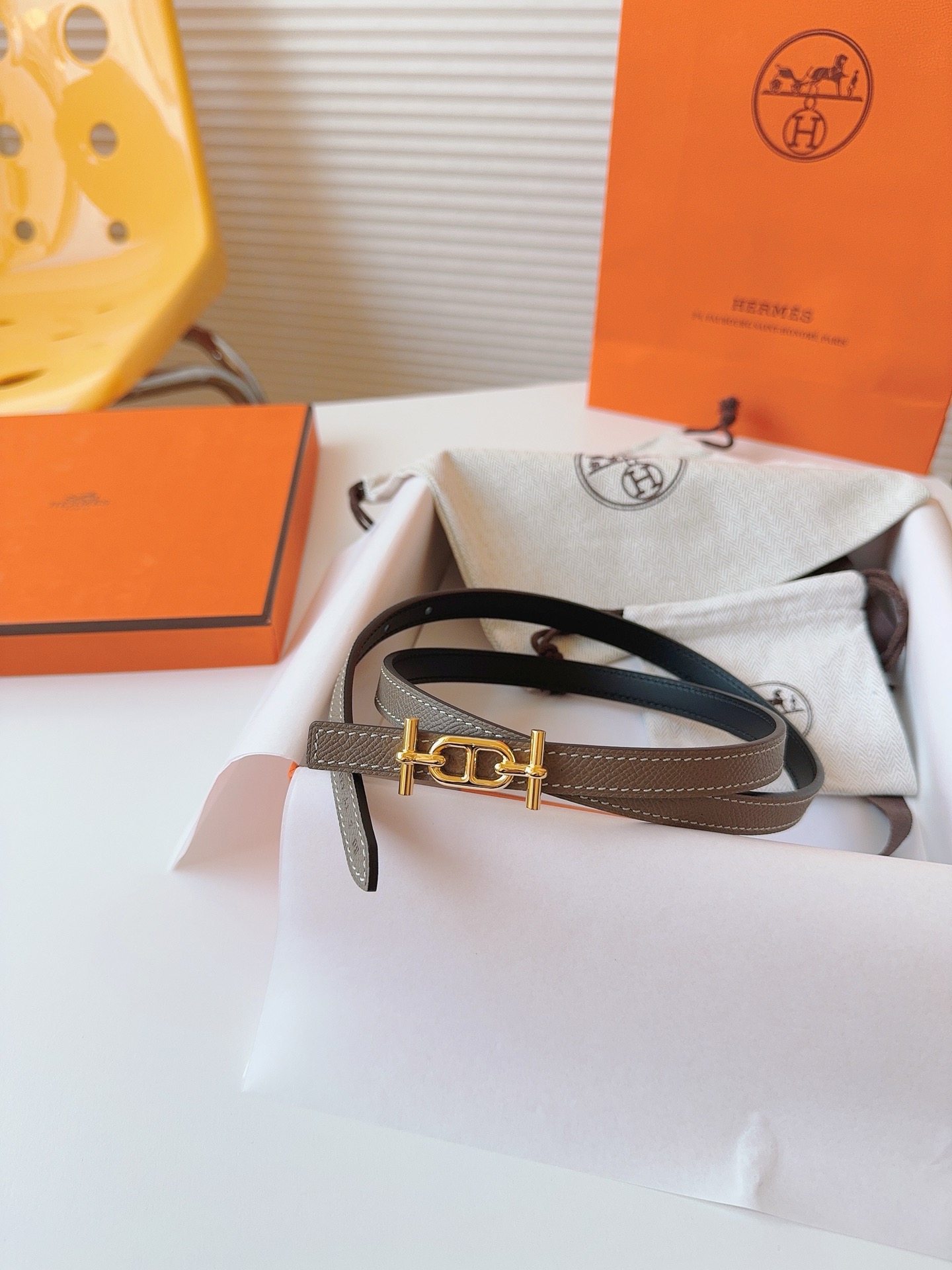Hermès Female Basic Belt Cow Leather S-m