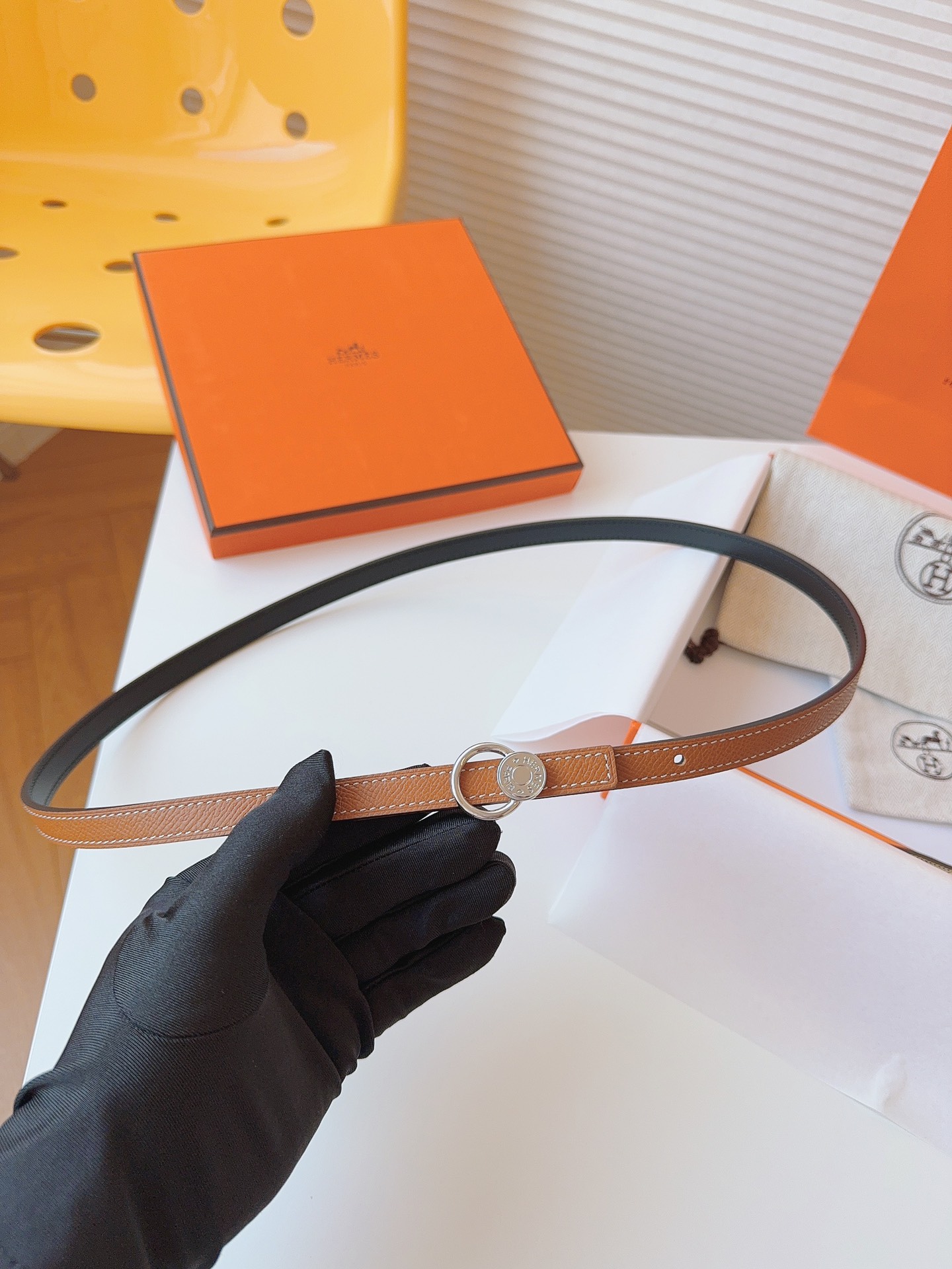 Hermès Female Basic Belt Cow Leather S-m