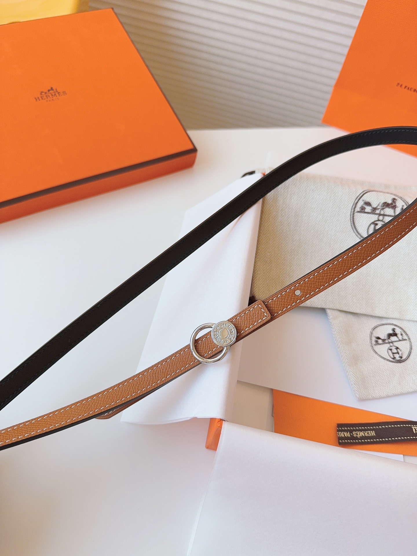 Hermès Female Basic Belt Cow Leather S-m