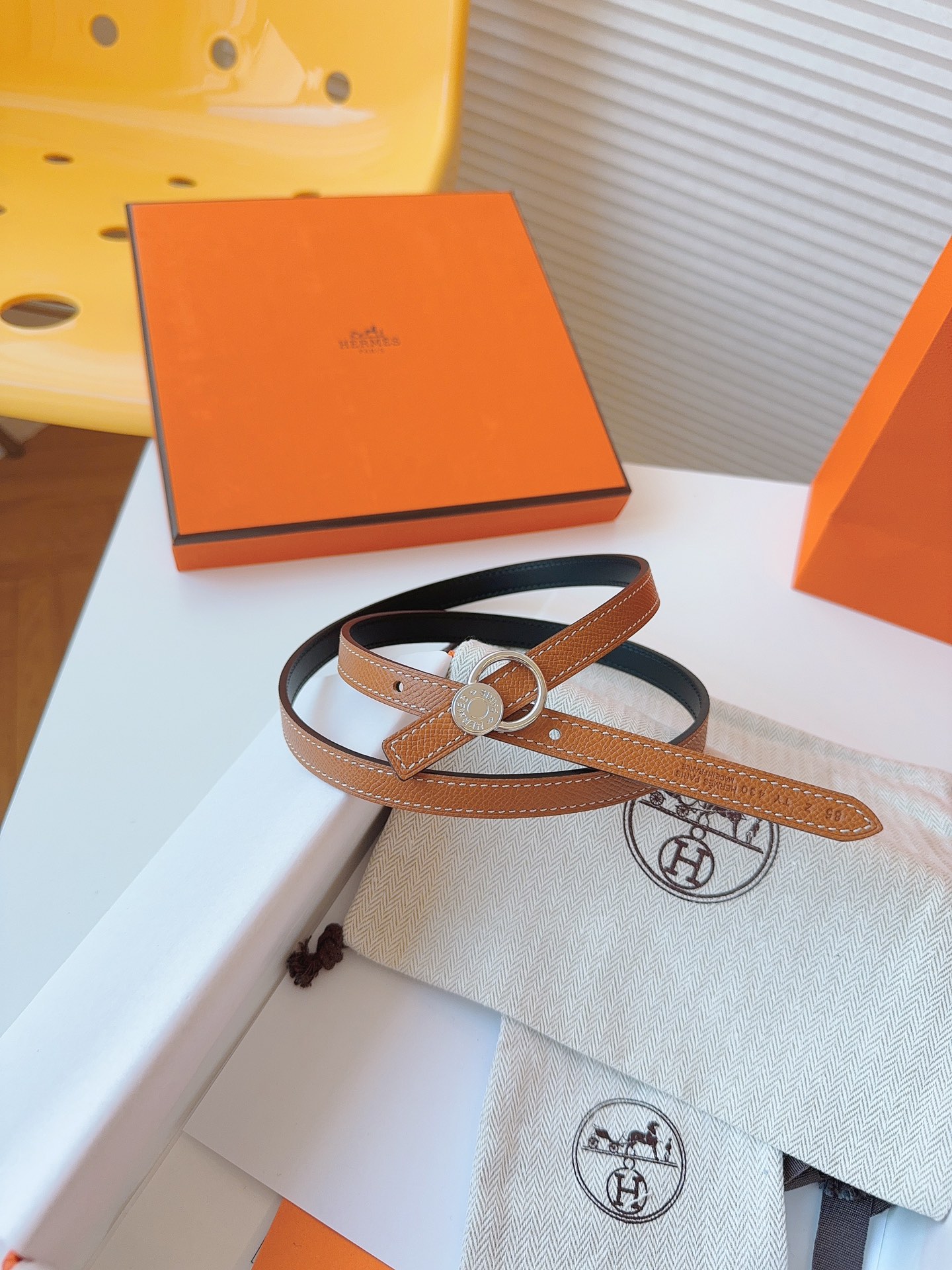 Hermès Female Basic Belt Cow Leather S-m