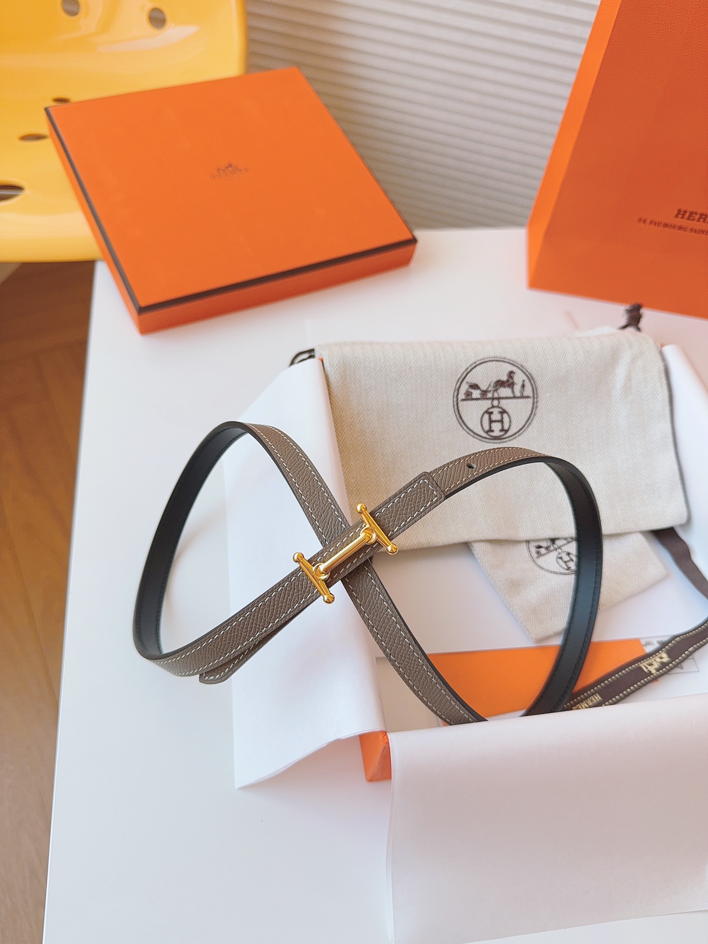 Hermès Female Basic Belt Cow Leather S-m
